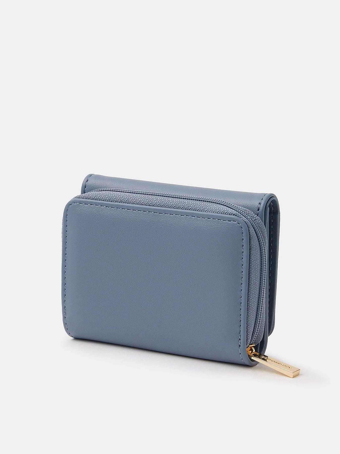 Image 2 of 4 of Accessorize Heart Charm Purse - Blue
