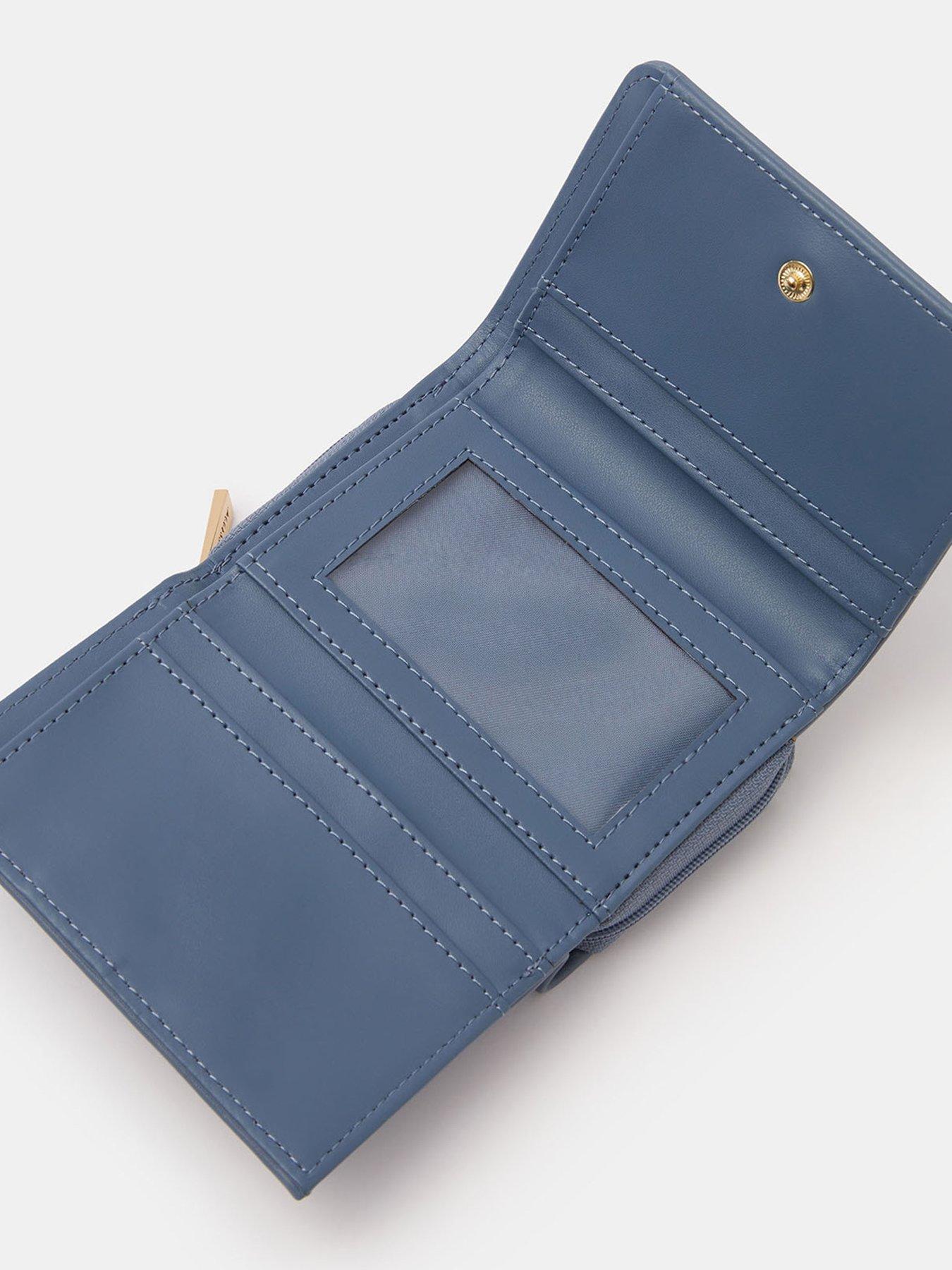 Image 3 of 4 of Accessorize Heart Charm Purse - Blue