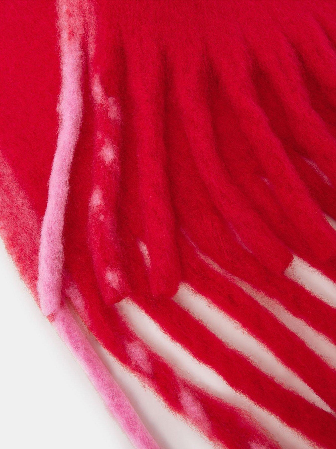  image of accessorize-super-fluffy-scarf-red