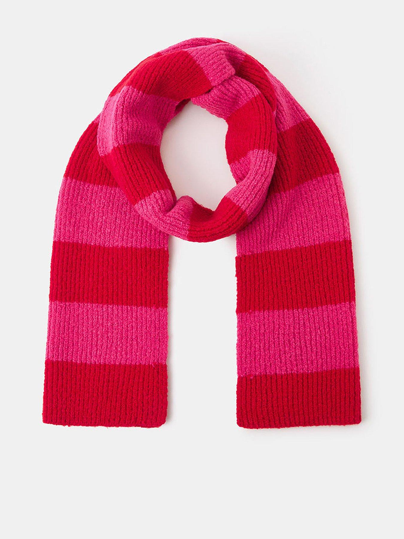 Accessorize Knitted Scarf - Pink/Red