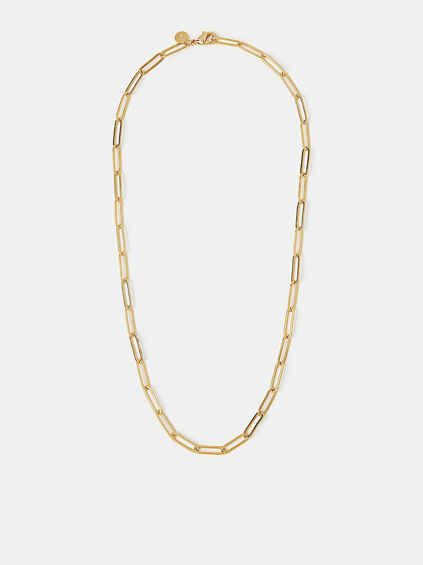 accessorize-14ct-paper-clip-bracelet-gold-plated