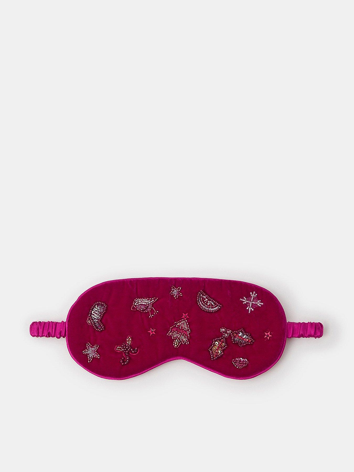  image of accessorize-christmas-eye-mask-pink