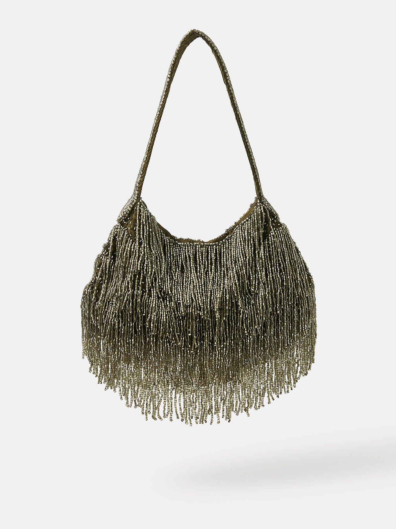 Image 1 of 4 of Accessorize Beaded Fringe Handheld - Multi