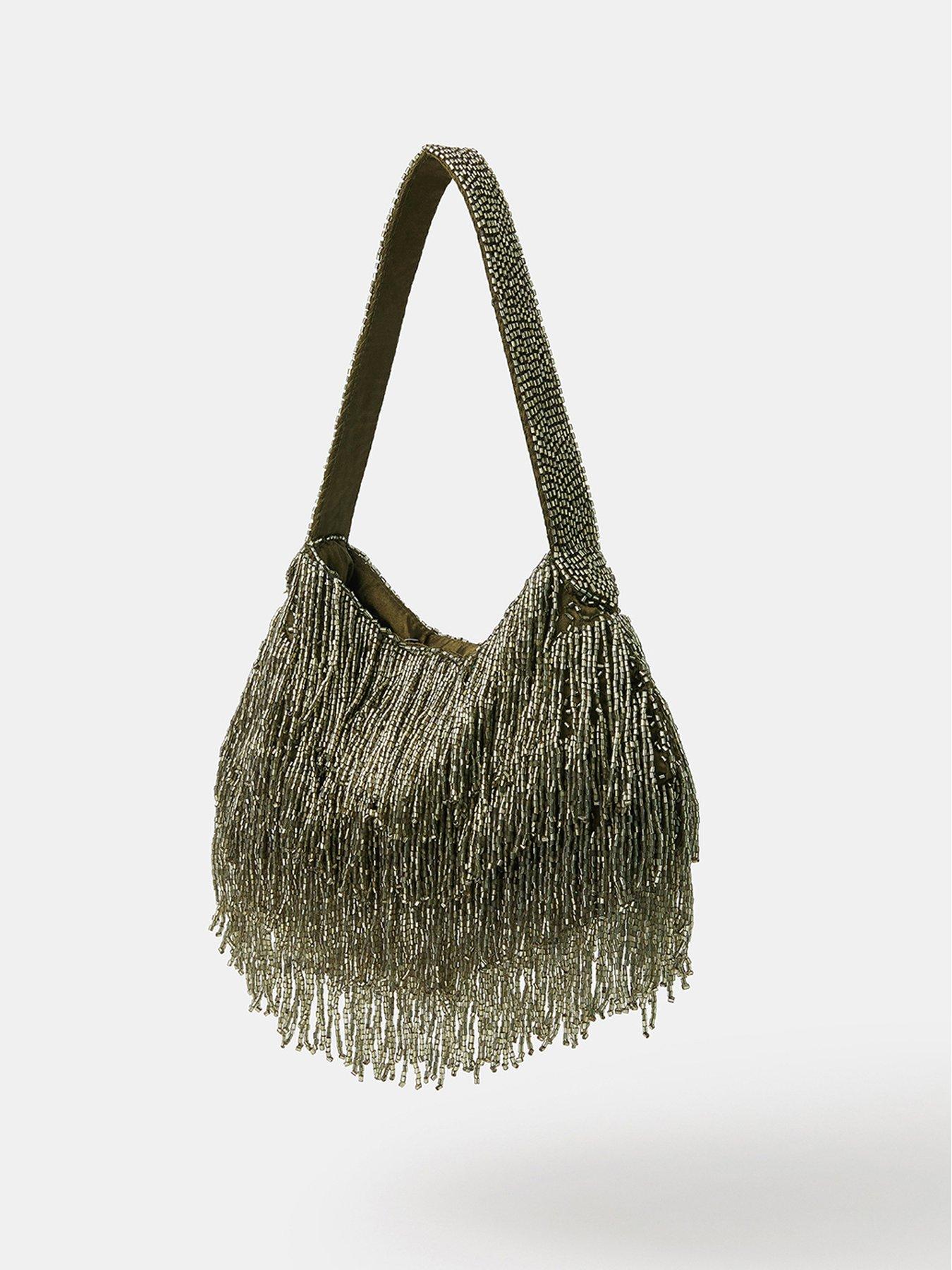 Image 2 of 4 of Accessorize Beaded Fringe Handheld - Multi