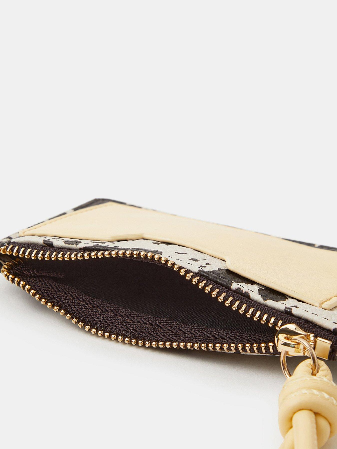 Image 3 of 3 of Accessorize Cow Print Cardholder - Multi