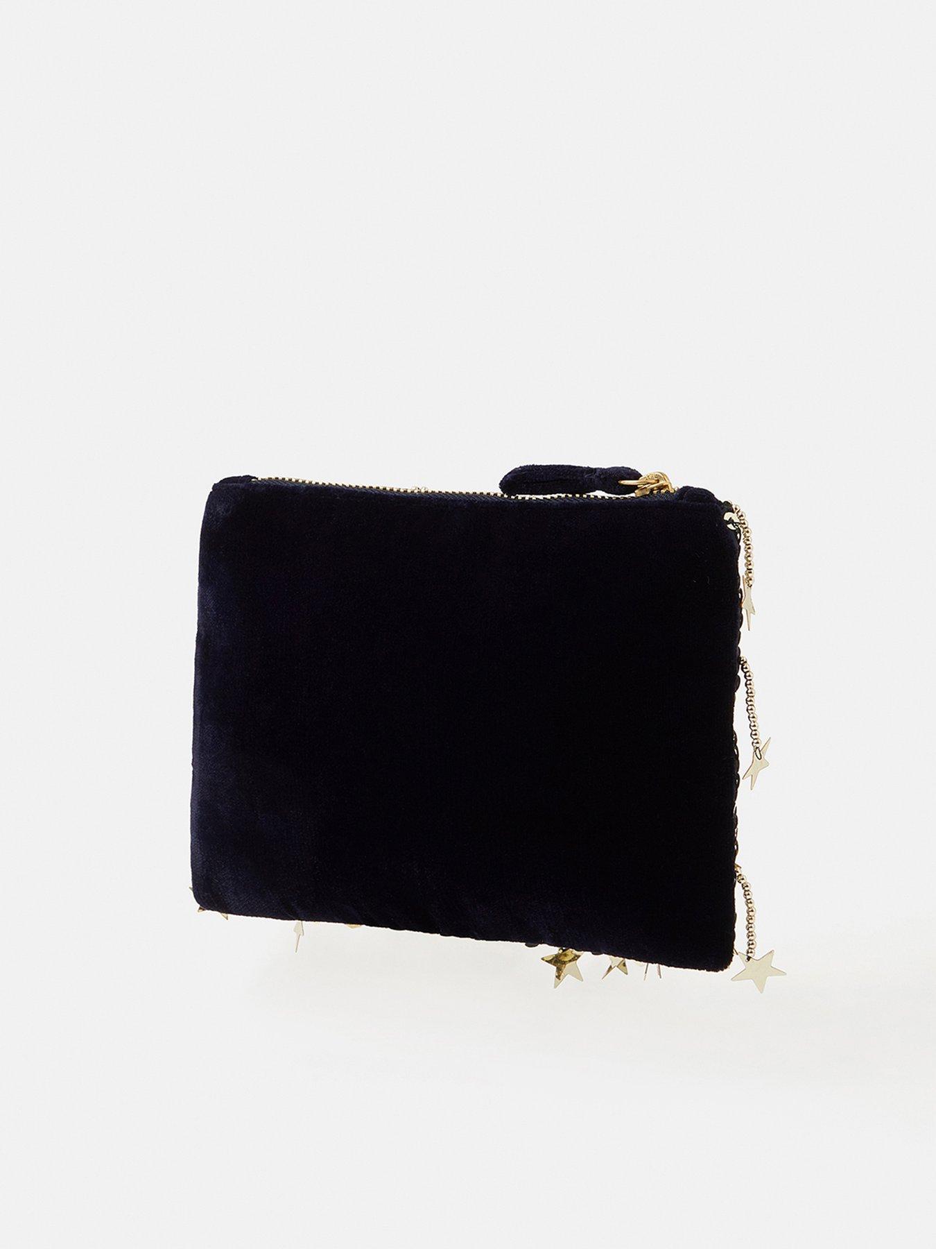 Image 2 of 4 of Accessorize Star Sequin Pouch Bag - Gold