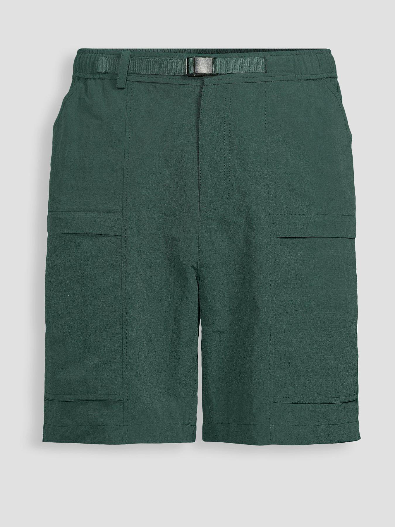 Image 7 of 7 of The Very Collection Tech Double Pocket Cargo Shorts - Green
