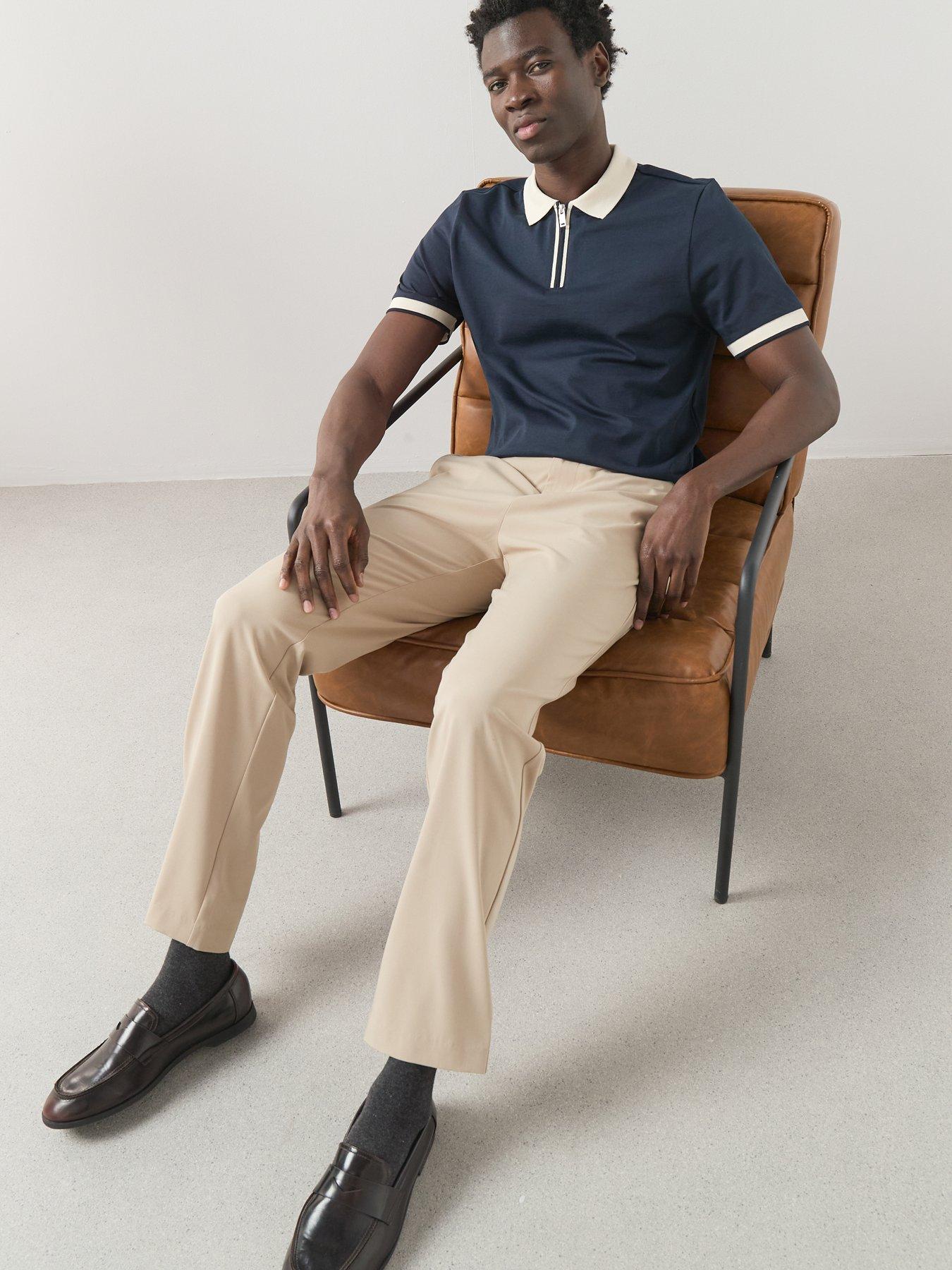 Image 4 of 6 of The Very Collection Formal Trousers - Stone