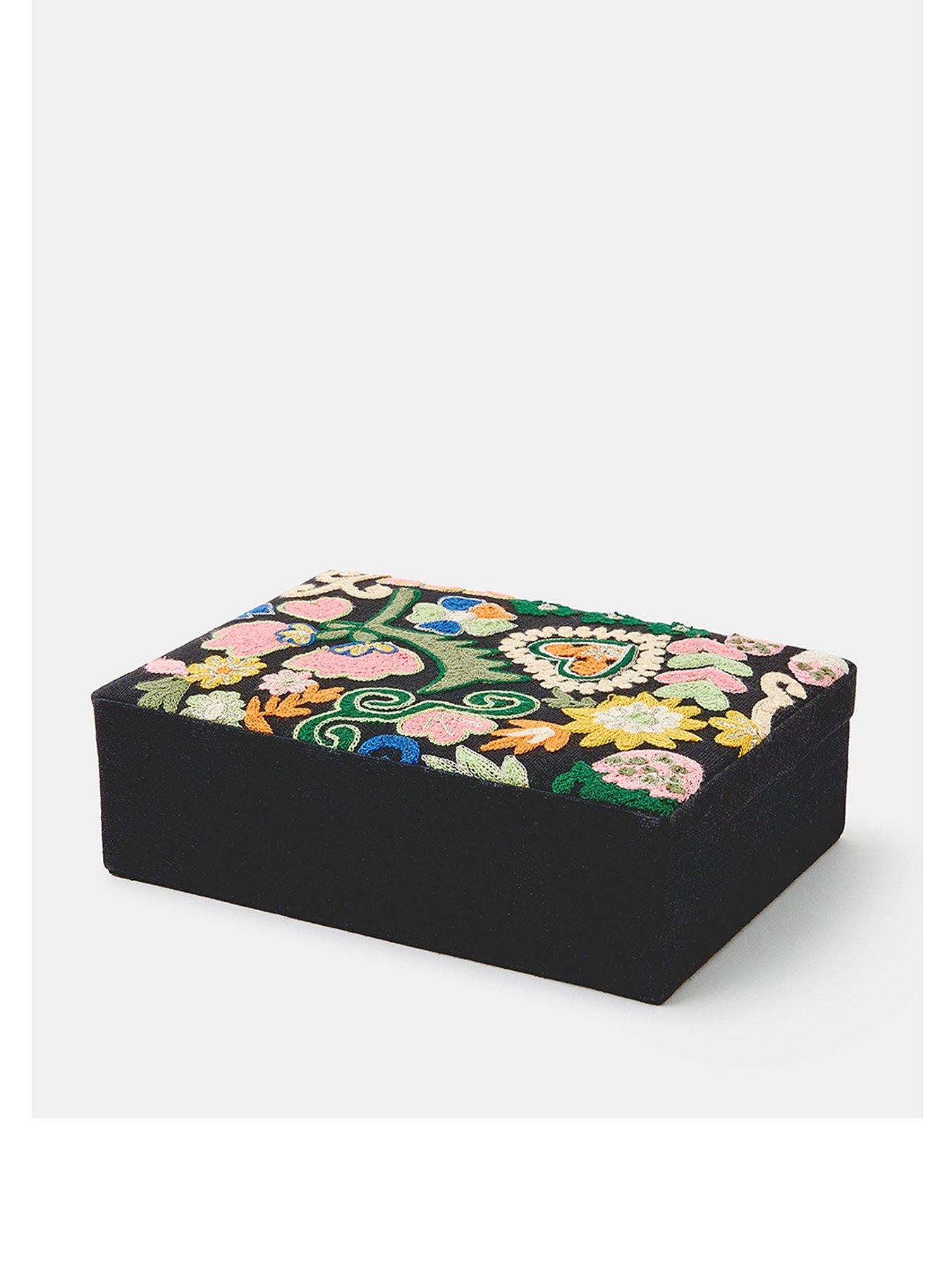Accessorize Embroidered Jewellery Box - Multi