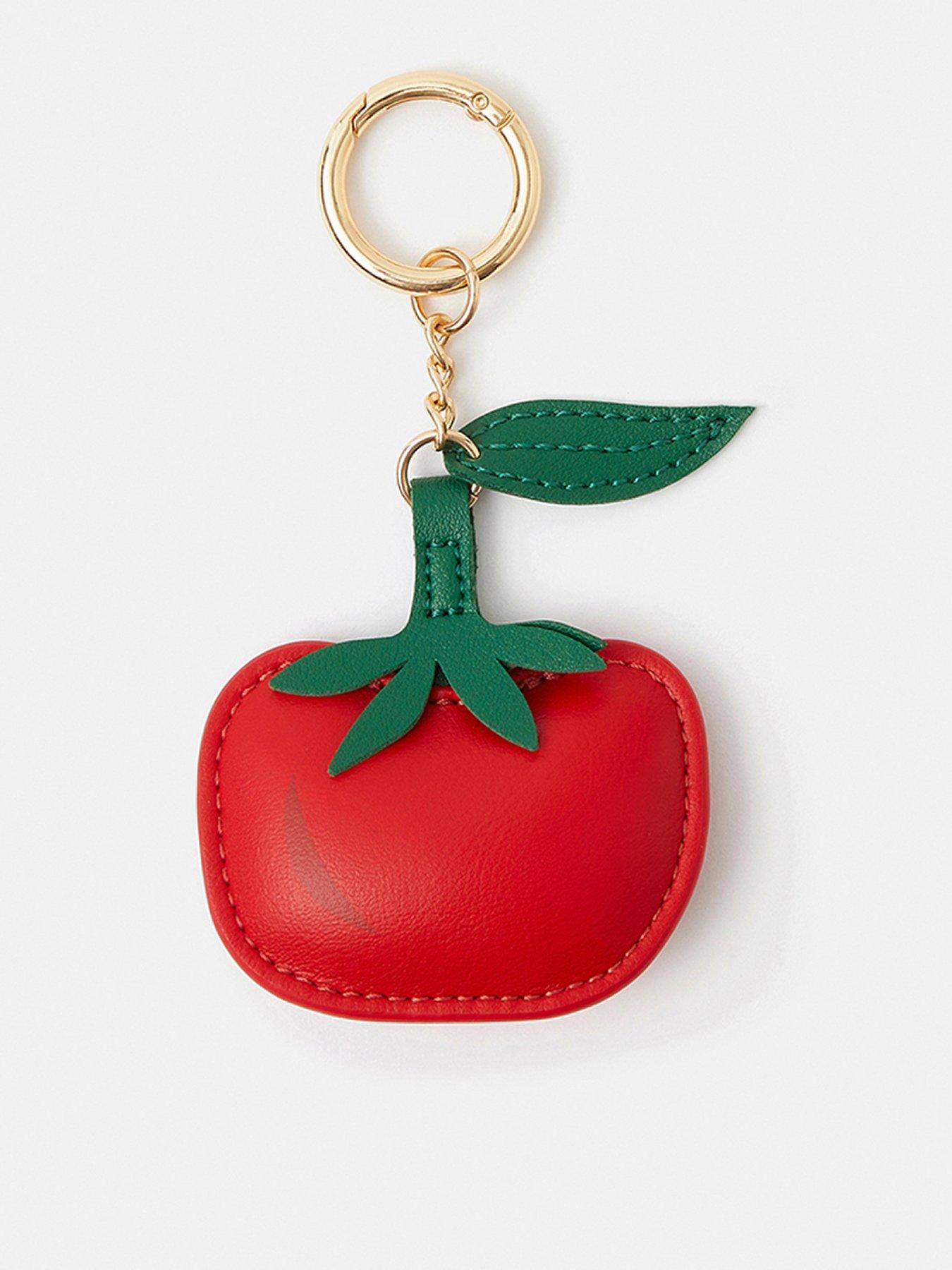 Image 1 of 3 of Accessorize Tomato Bag Charm - Red