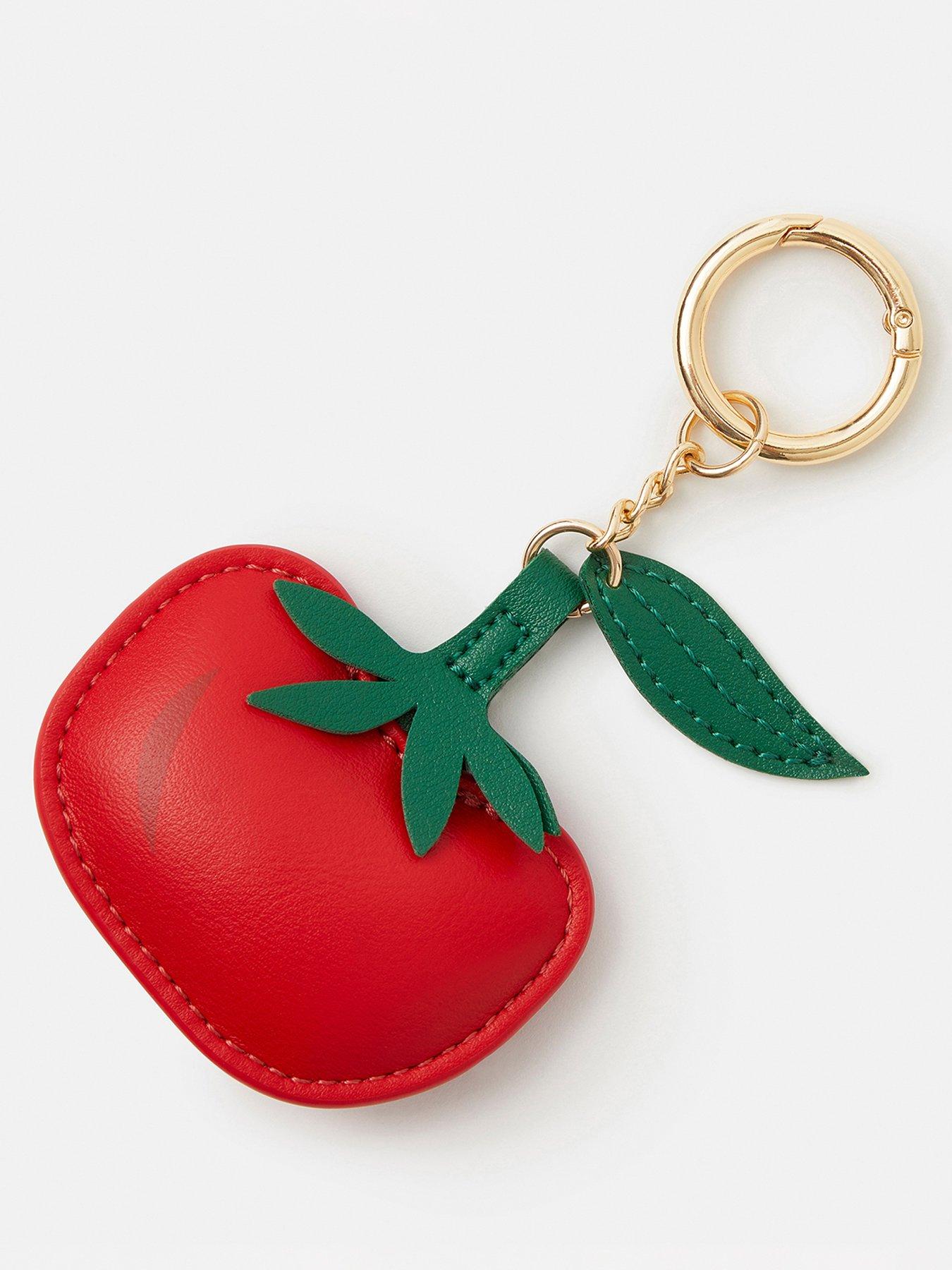 Image 3 of 3 of Accessorize Tomato Bag Charm - Red