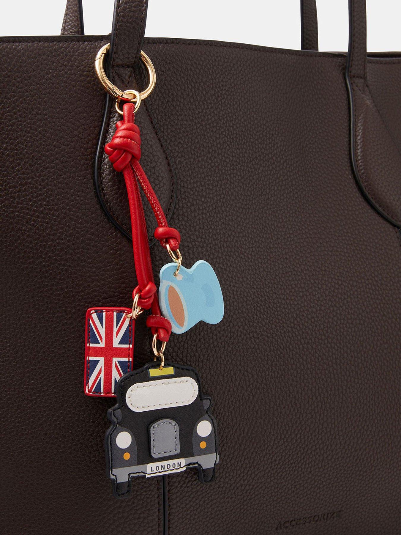  image of accessorize-london-taxi-bag-charm-multi