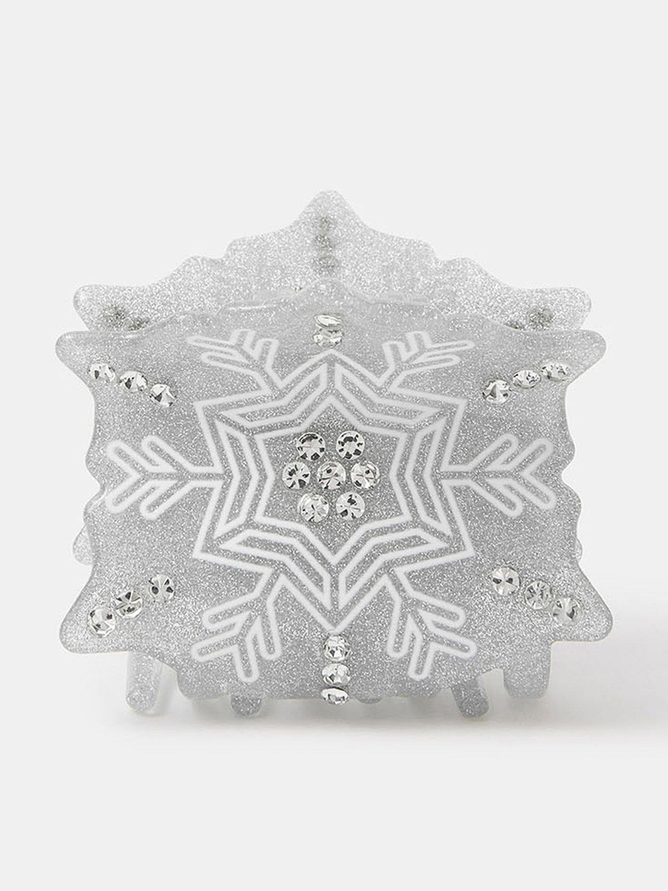 Accessorize Snow Flake Claw Clip - Silver