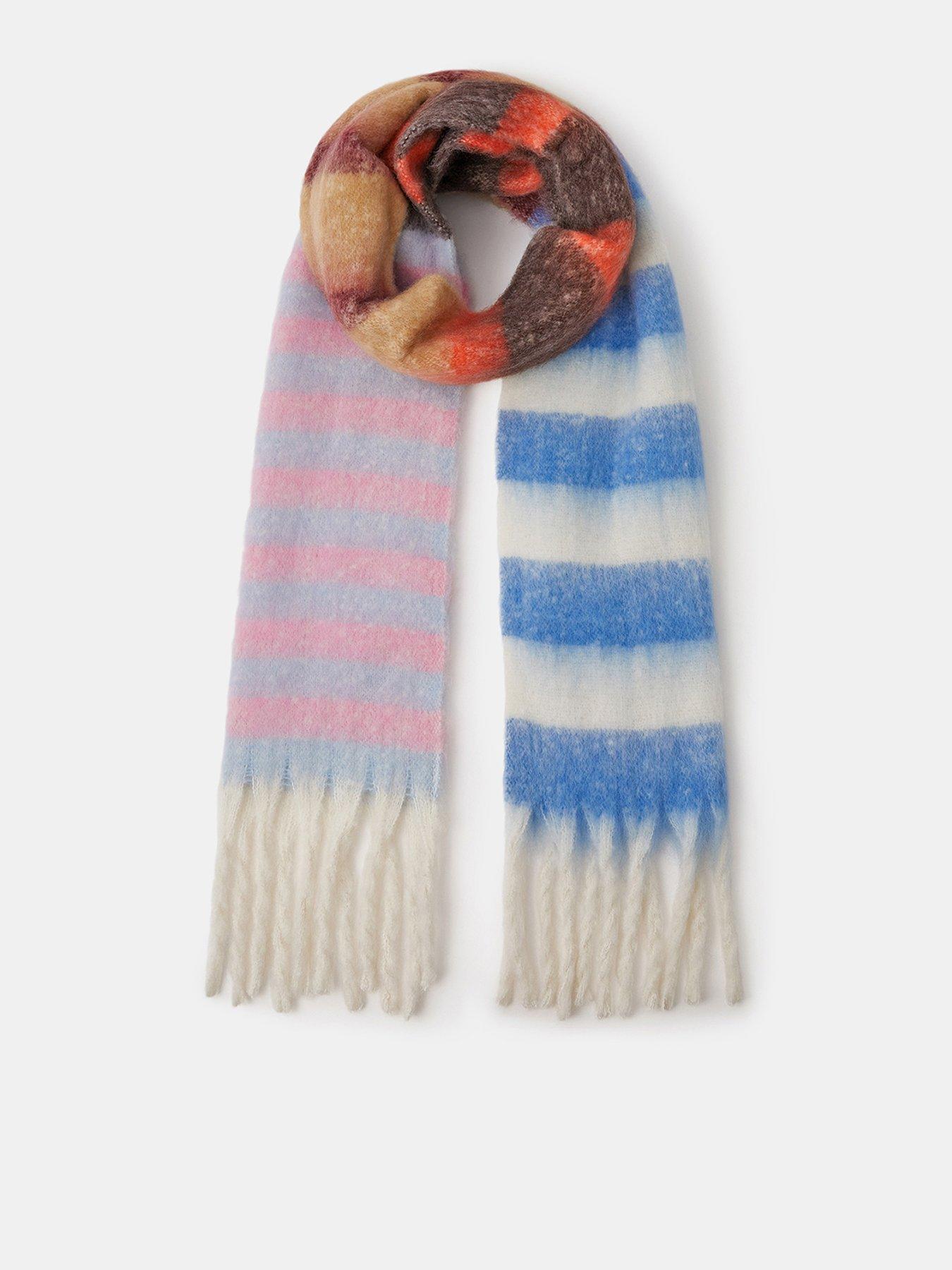 Accessorize Candy Stripe Super Fluffy Scarf - Multi