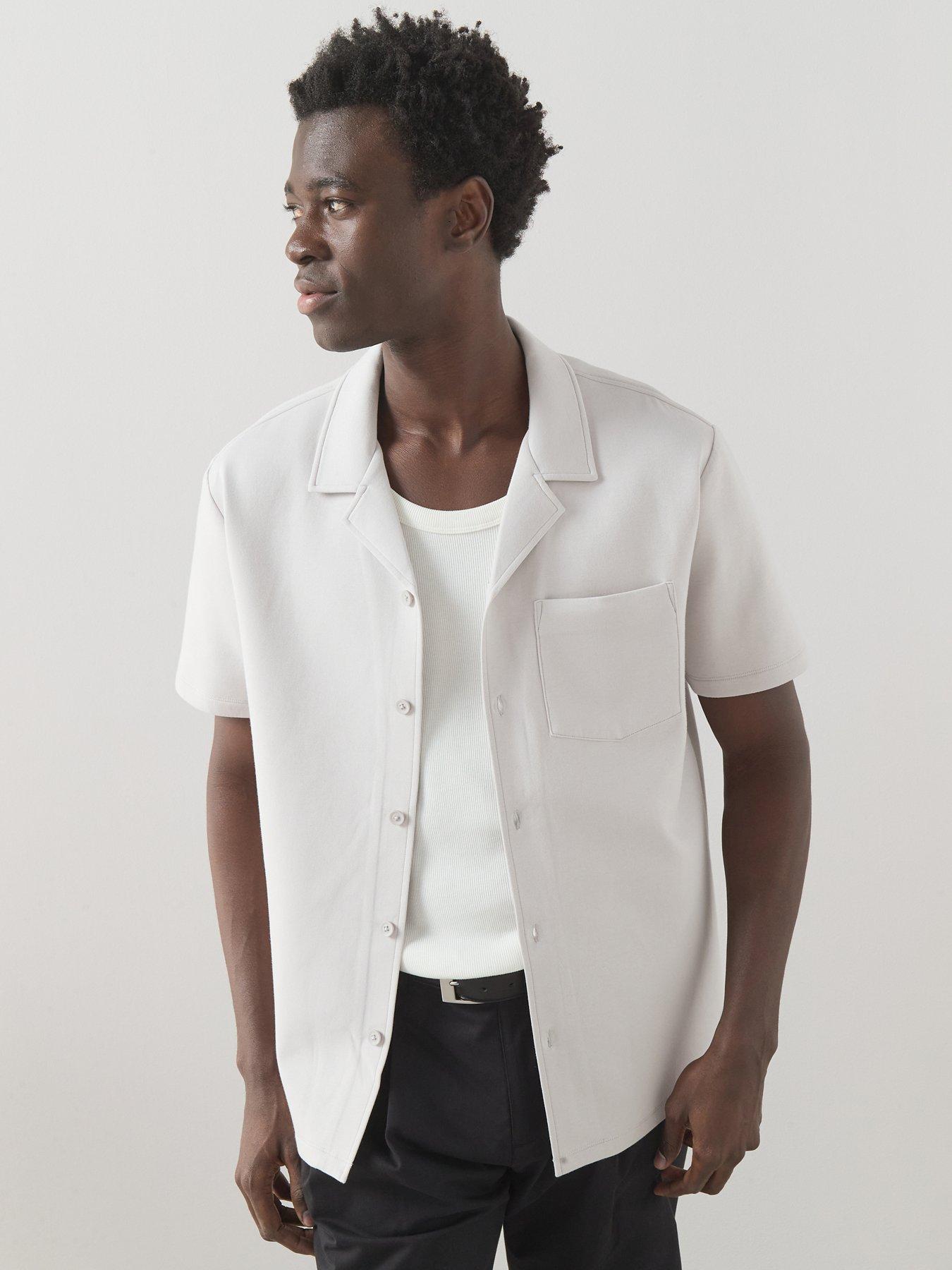 The Very Collection Short Sleeve Pocket Front Shirt - Grey