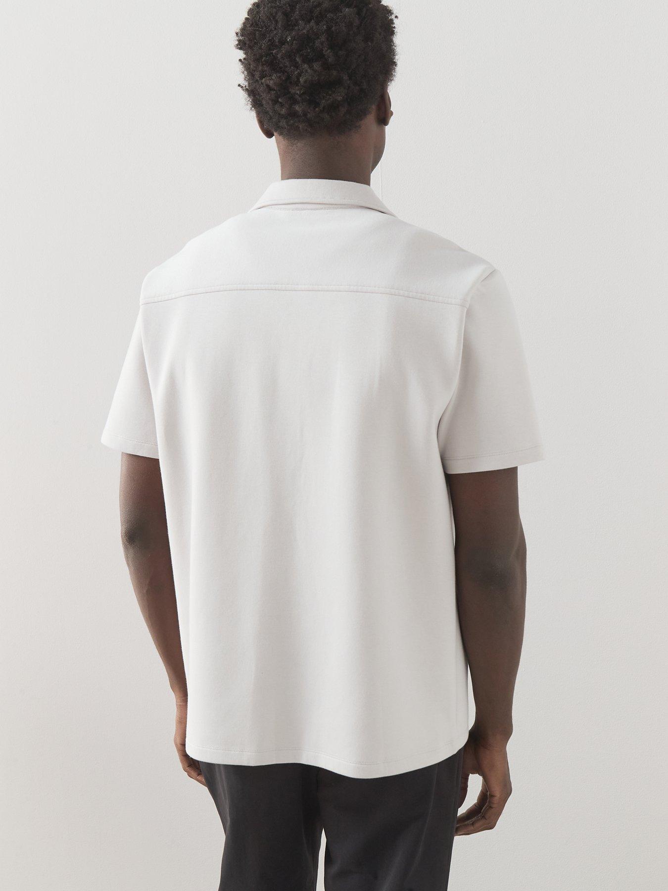 Image 2 of 6 of The Very Collection Short Sleeve Pocket Front Shirt - Grey