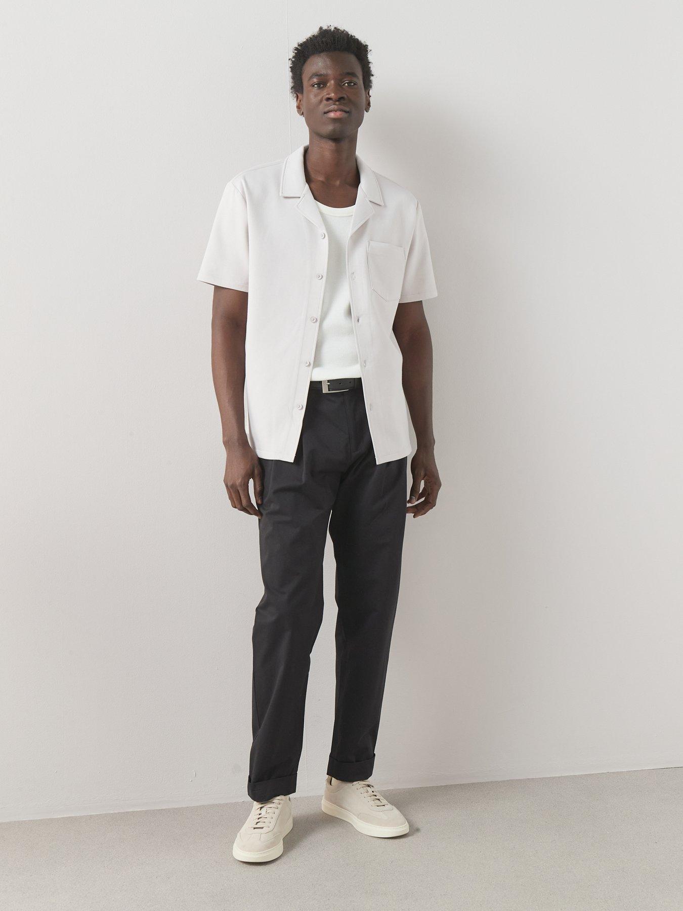 Image 3 of 6 of The Very Collection Short Sleeve Pocket Front Shirt - Grey