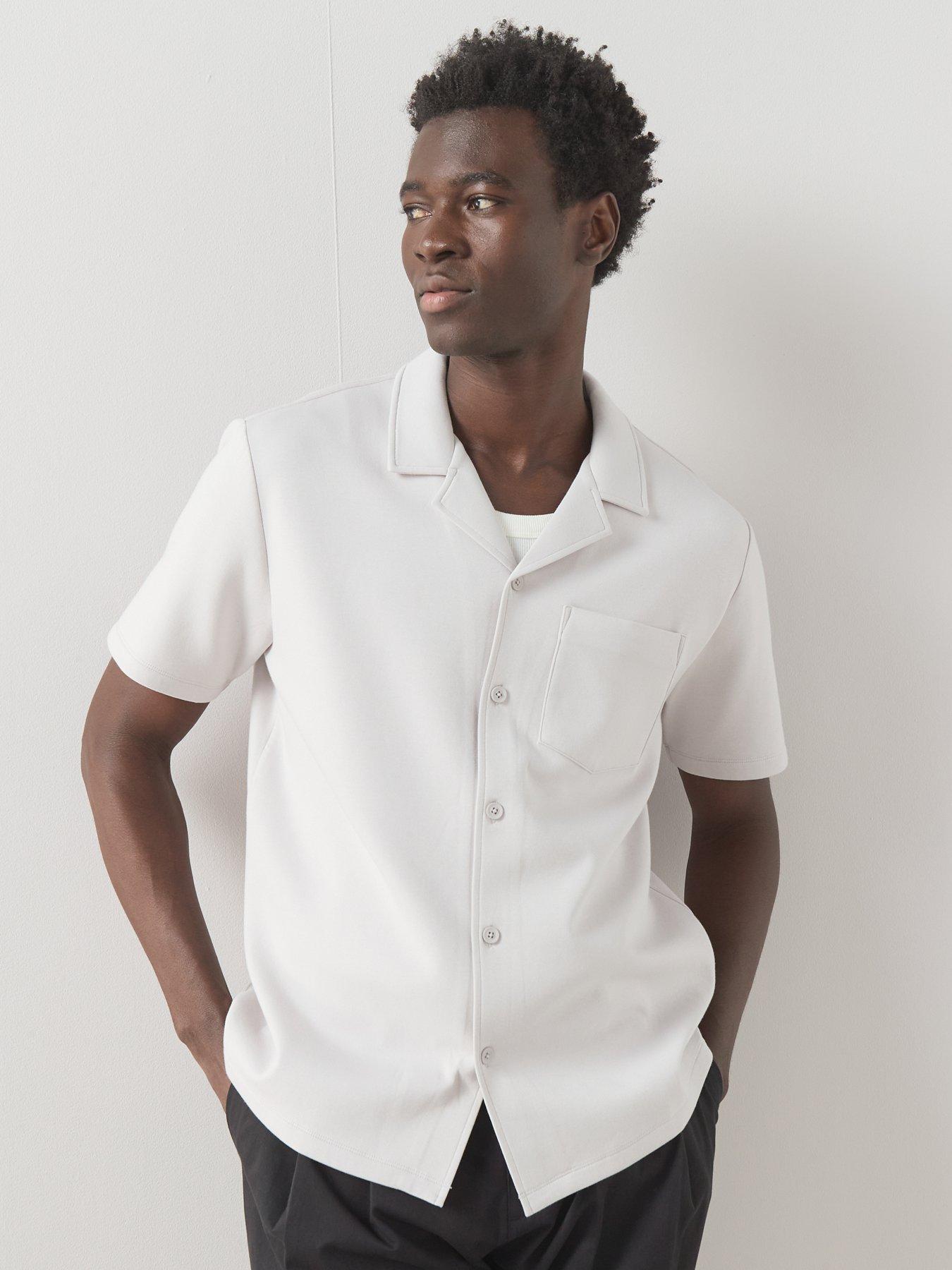 Image 4 of 6 of The Very Collection Short Sleeve Pocket Front Shirt - Grey