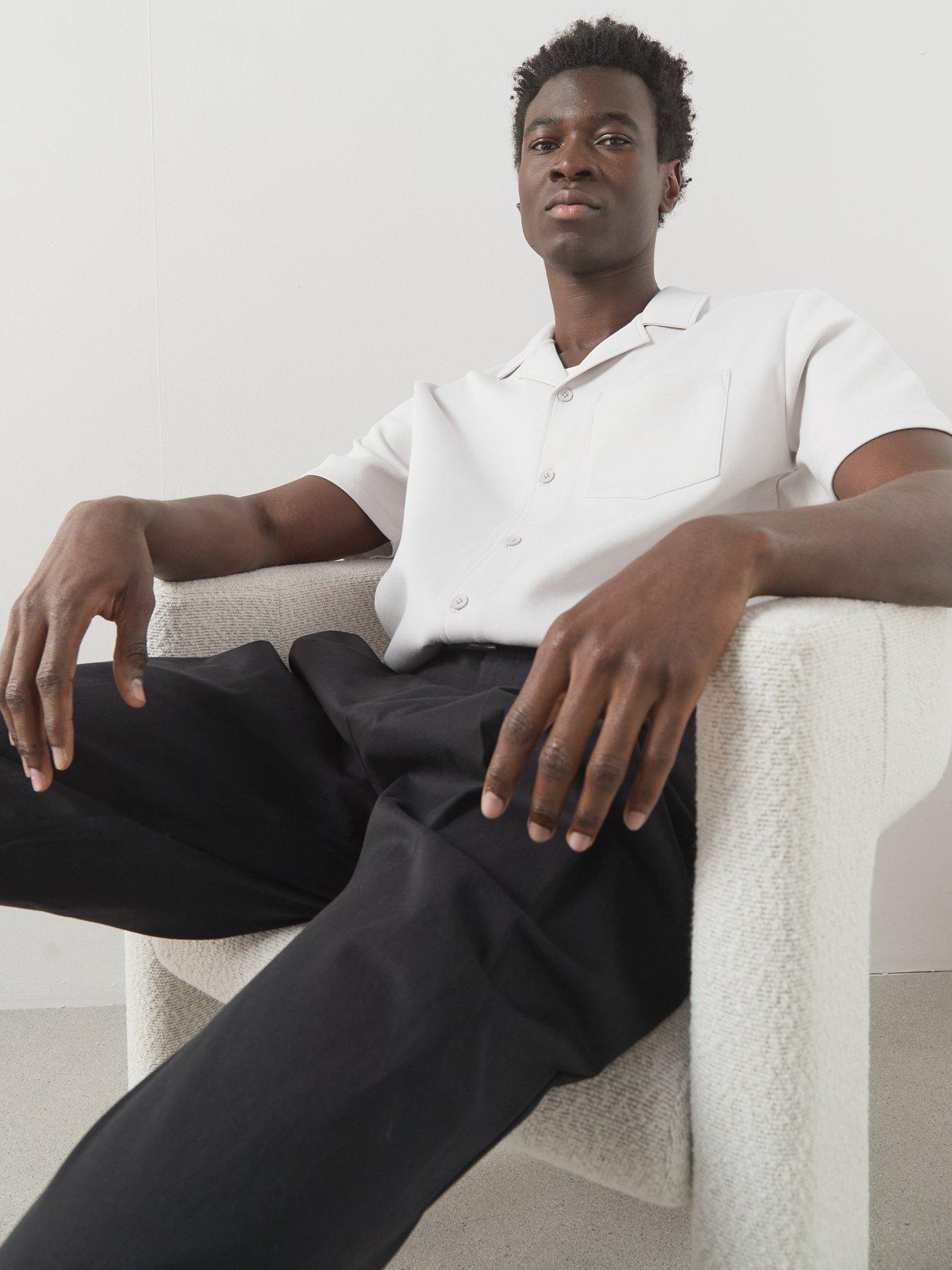 Image 5 of 6 of The Very Collection Short Sleeve Pocket Front Shirt - Grey