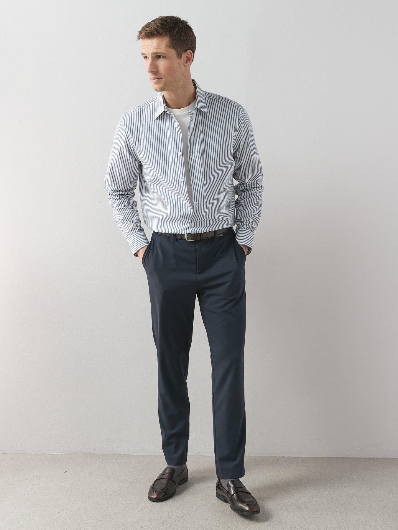 Image 1 of 7 of The Very Collection Formal Trousers - Navy