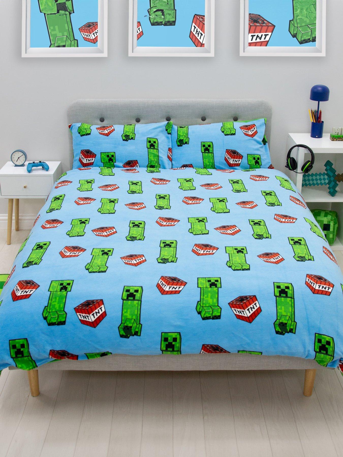 Image 1 of 7 of Minecraft Warmer Teddy Fleece Duvet