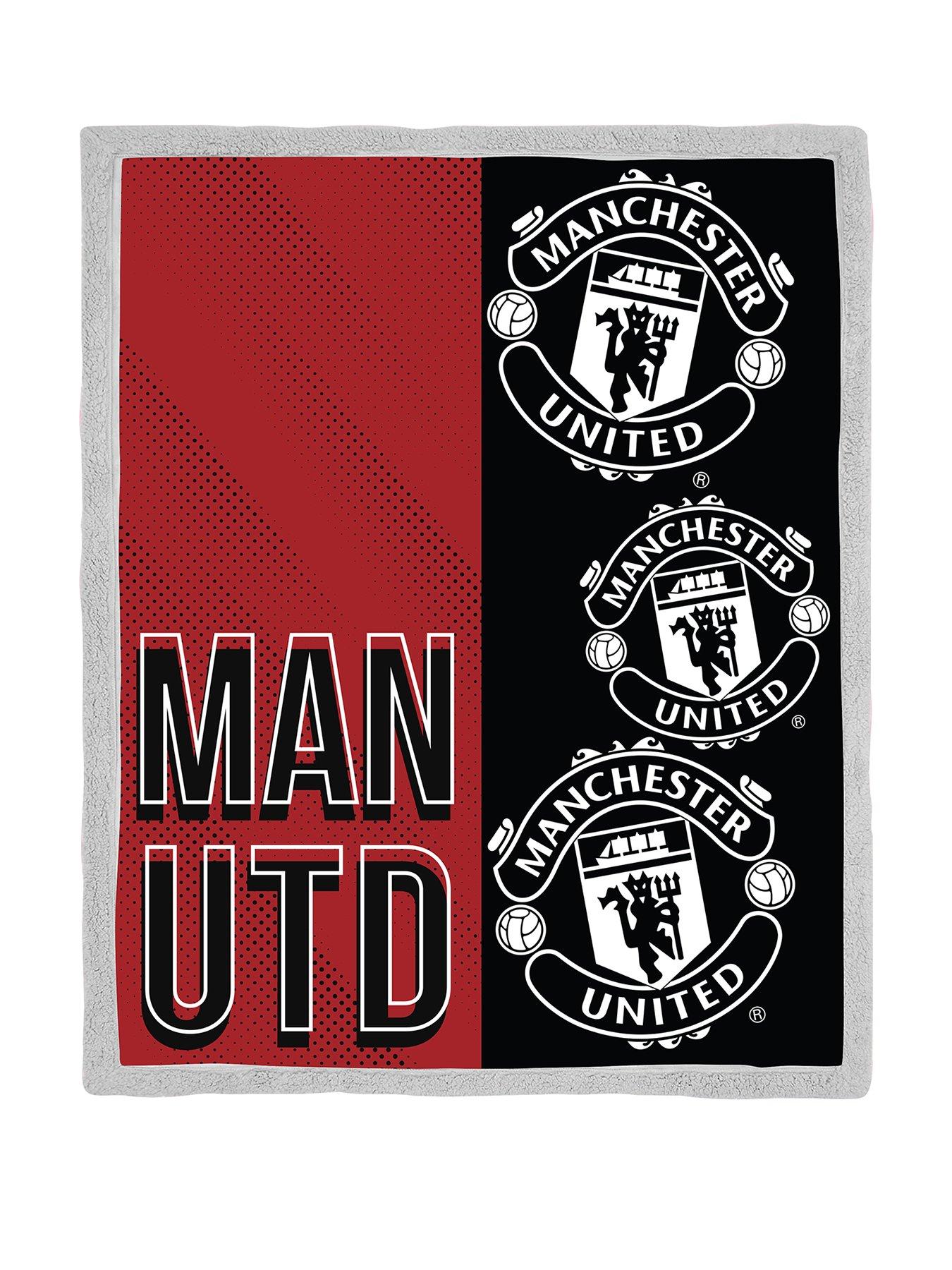  image of manchester-united-man-united-stacked-sherpa-fleece-blanket