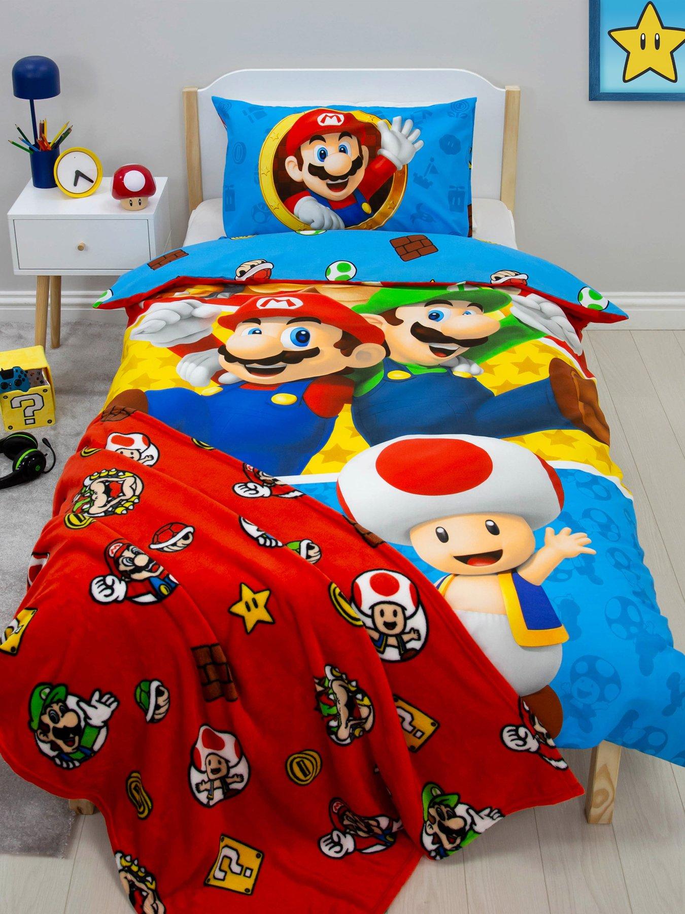 Image 1 of 6 of Super Mario Splitter Panel Duvet- Single