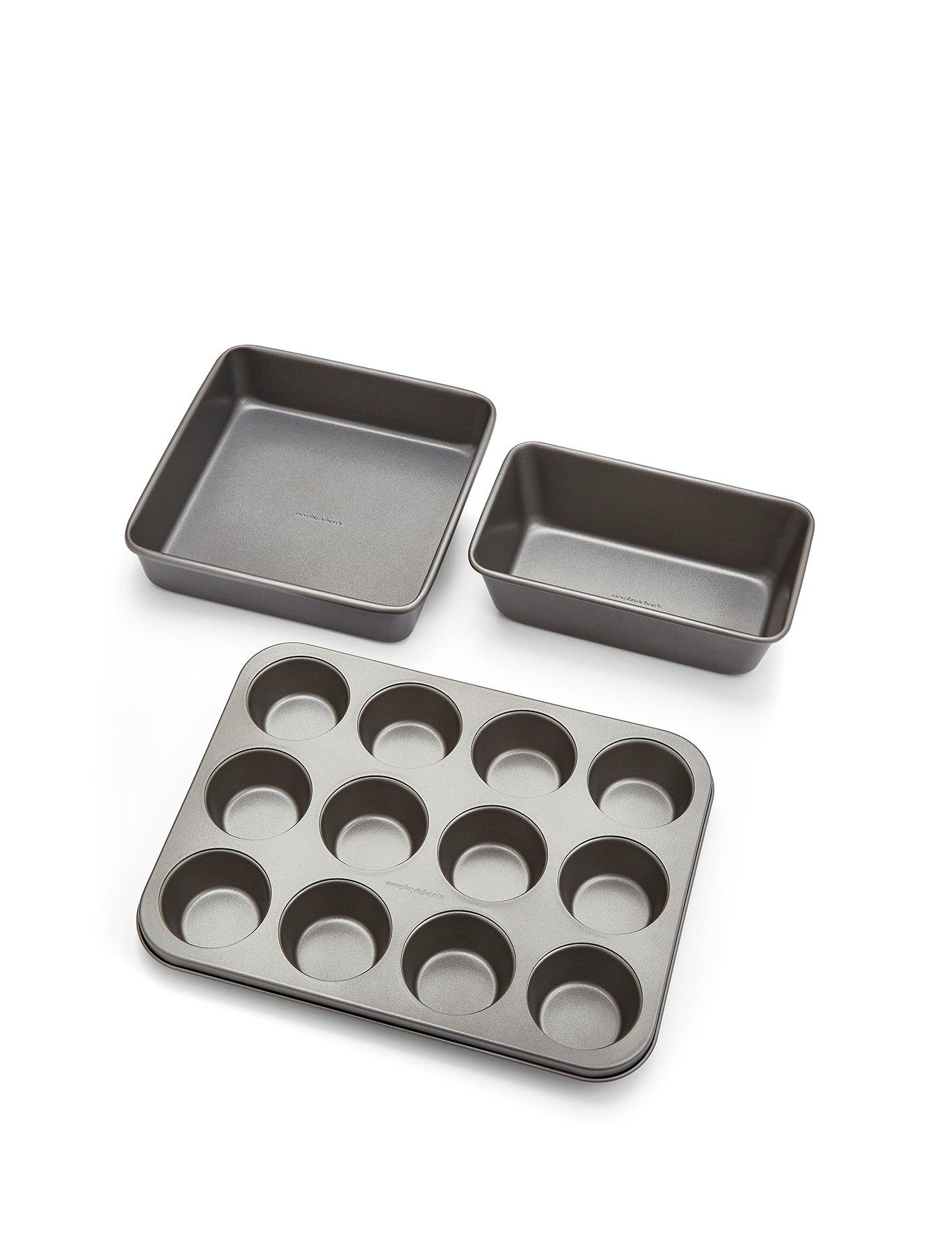 Morphy Richards Muffin Tin, Square Cake Tin And 2lb Loaf Tin