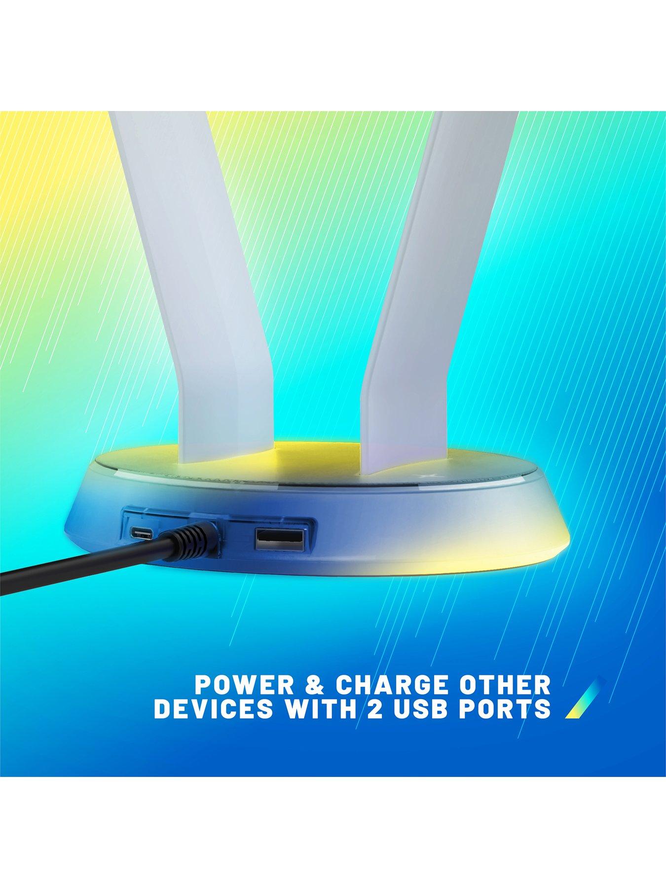 Image 5 of 8 of Stealth Light Up Charging Headset Stand - Frosted