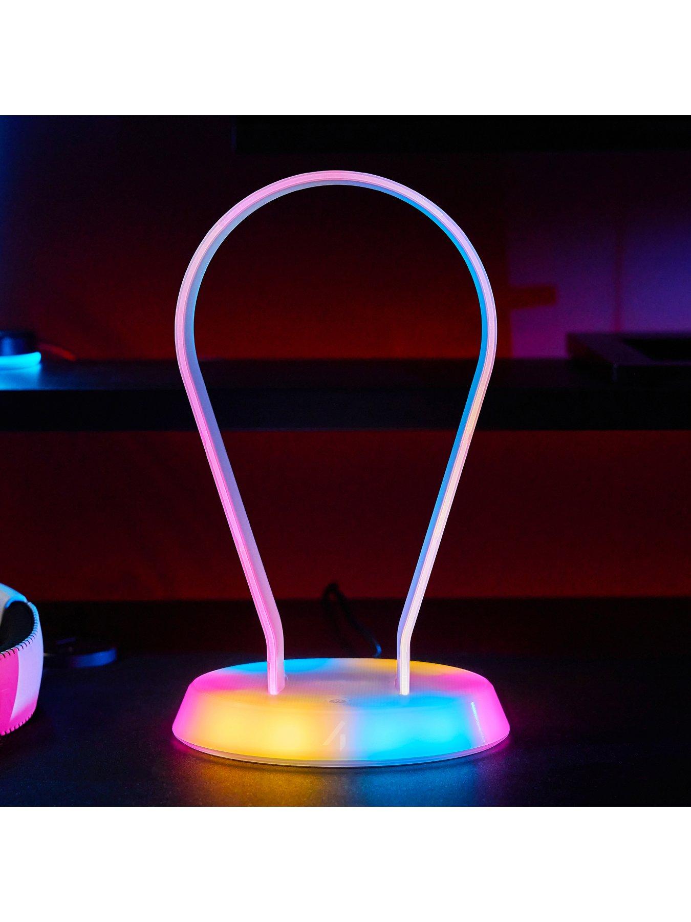 Image 6 of 8 of Stealth Light Up Charging Headset Stand - Frosted