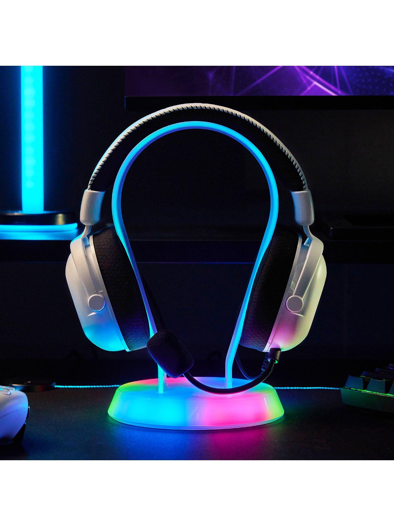 Image 7 of 8 of Stealth Light Up Charging Headset Stand - Frosted