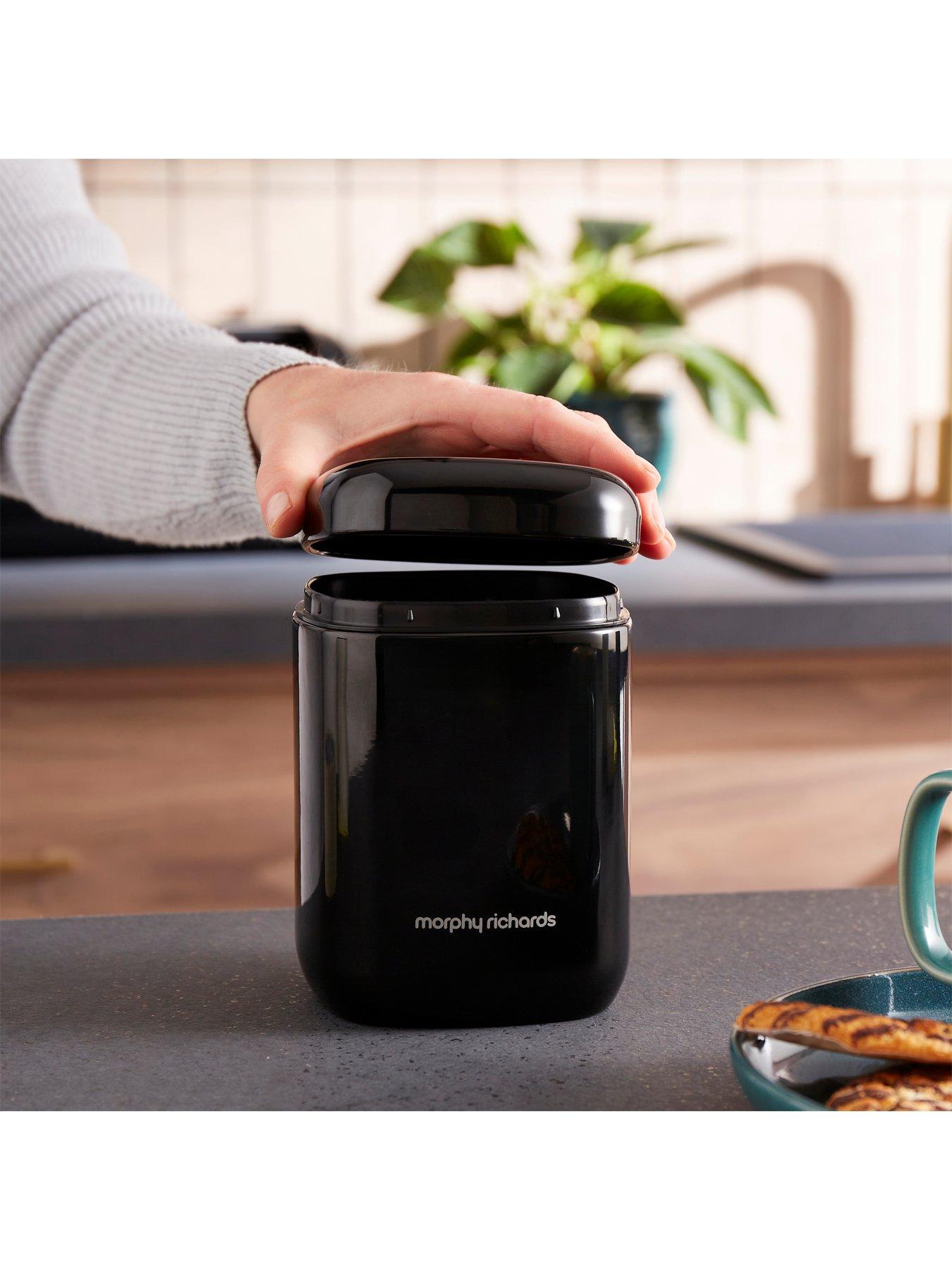 Image 5 of 6 of Morphy Richards Equip Set Of 3 Storage Canisters Black