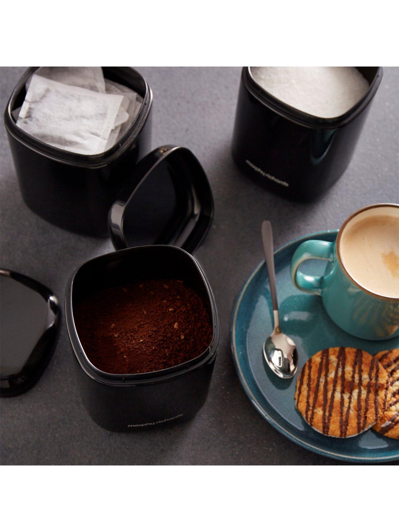 Image 6 of 6 of Morphy Richards Equip Set Of 3 Storage Canisters Black