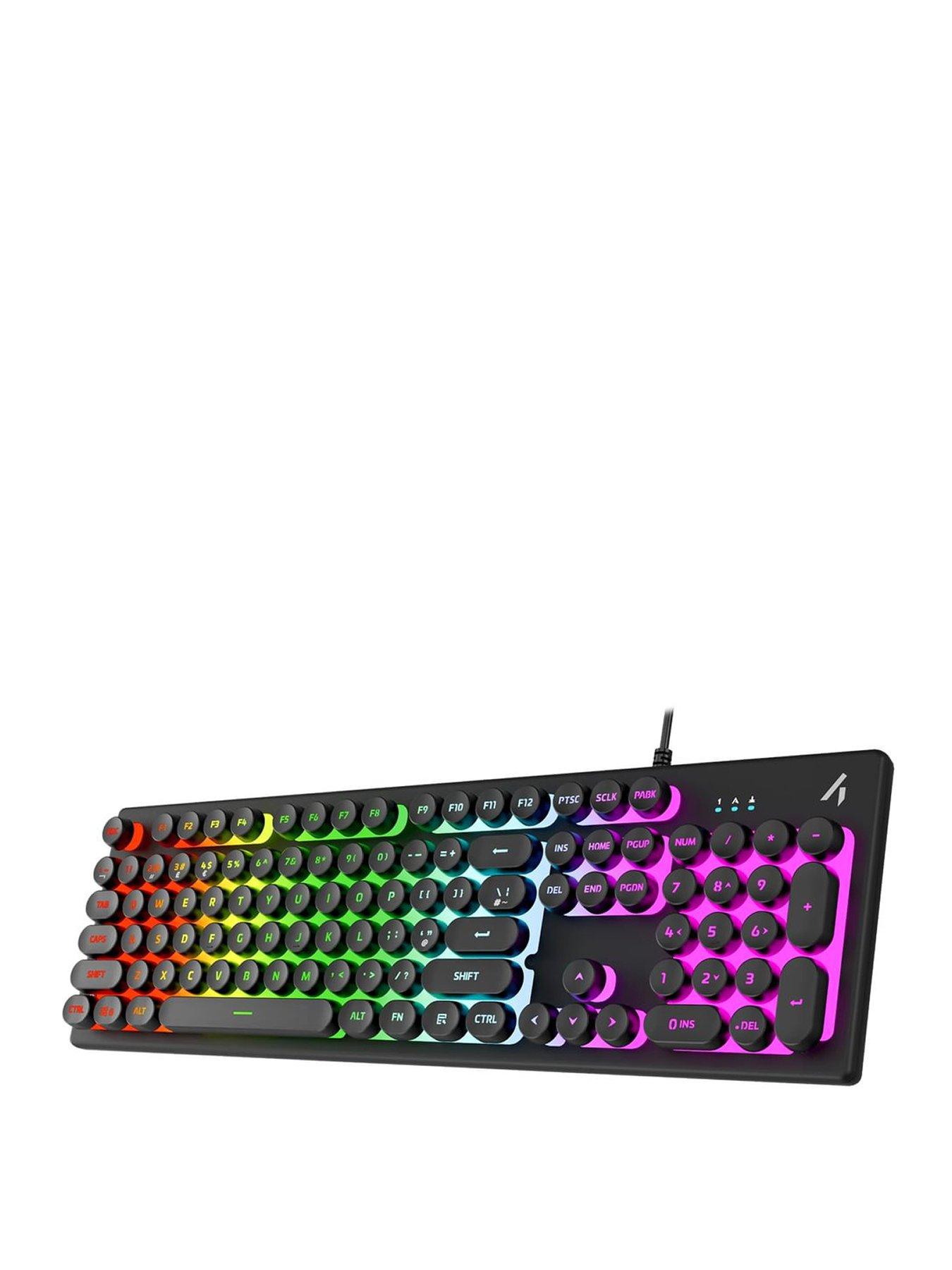 Image 1 of 6 of Stealth Light Up Gaming Keyboard 104 Keys - Black