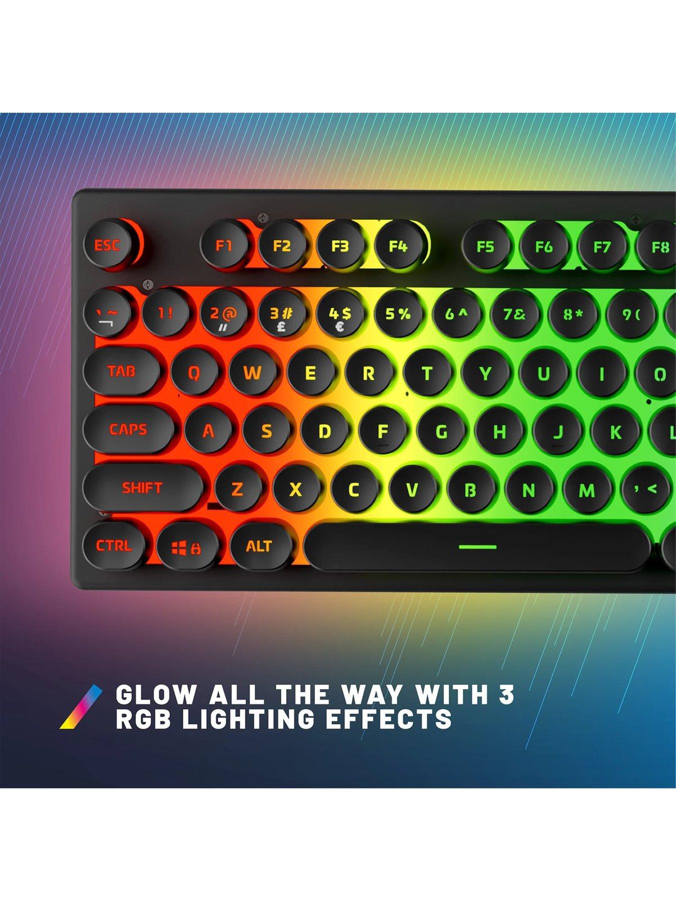 Image 4 of 6 of Stealth Light Up Gaming Keyboard 104 Keys - Black