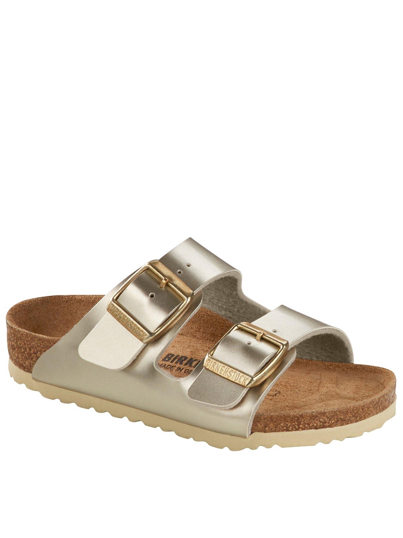 Birkenstock Arizona Metallic Sandals - Gold