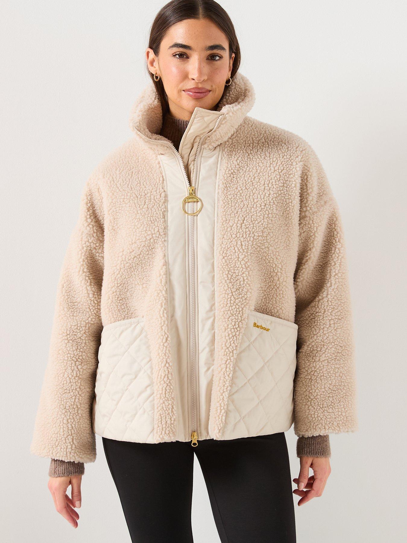 front image of barbour-brawby-fleece-white