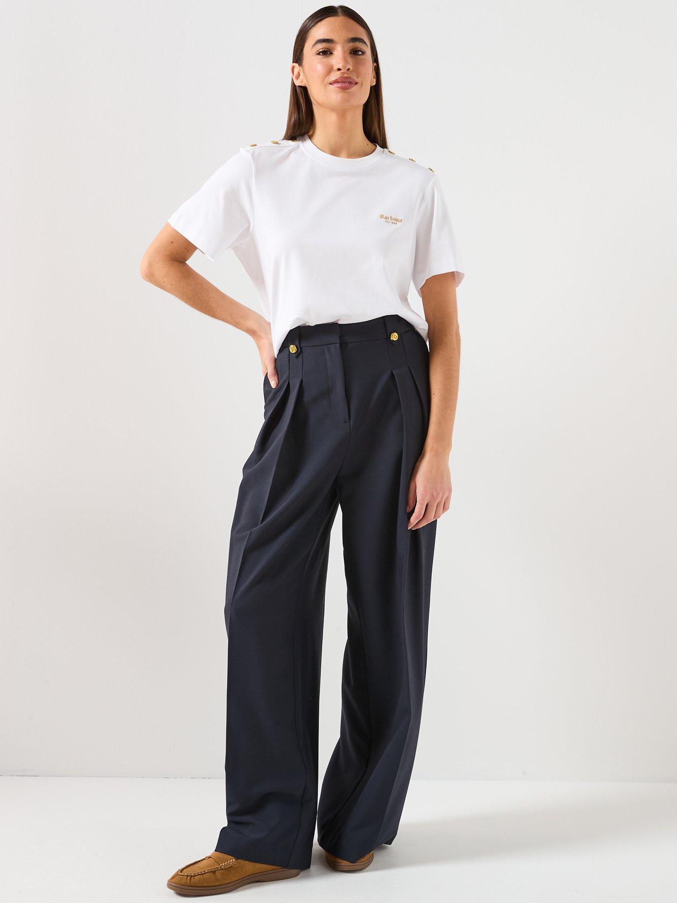  image of barbour-marla-short-sleeve-t-shirt-white