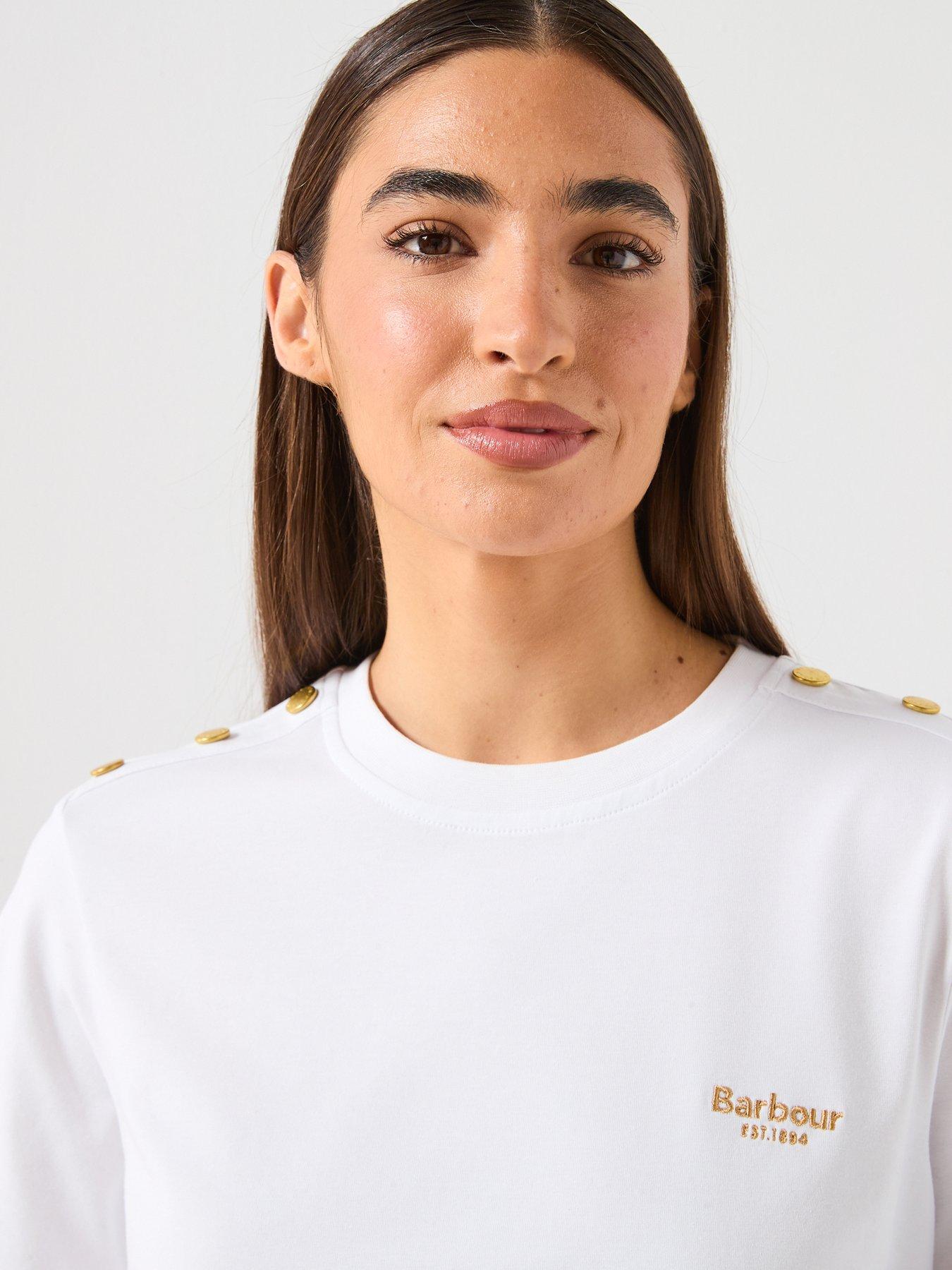  image of barbour-marla-short-sleeve-t-shirt-white