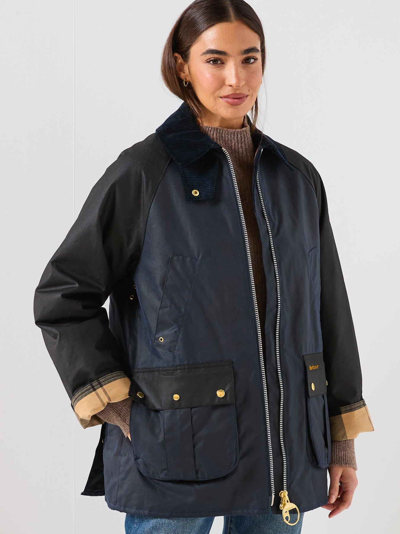  image of barbour-kettlewell-wax-jacket-navy