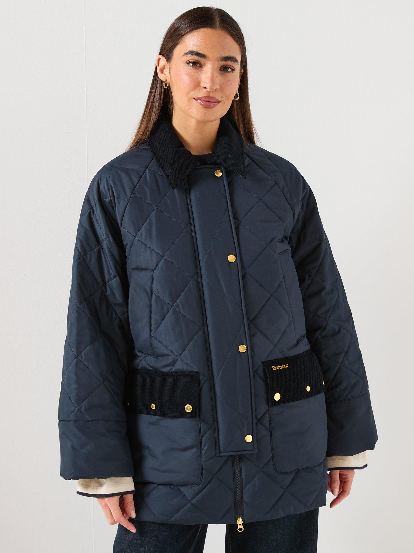 Image 6 of 6 of Barbour Aldburgh Quilted Jacket- Navy