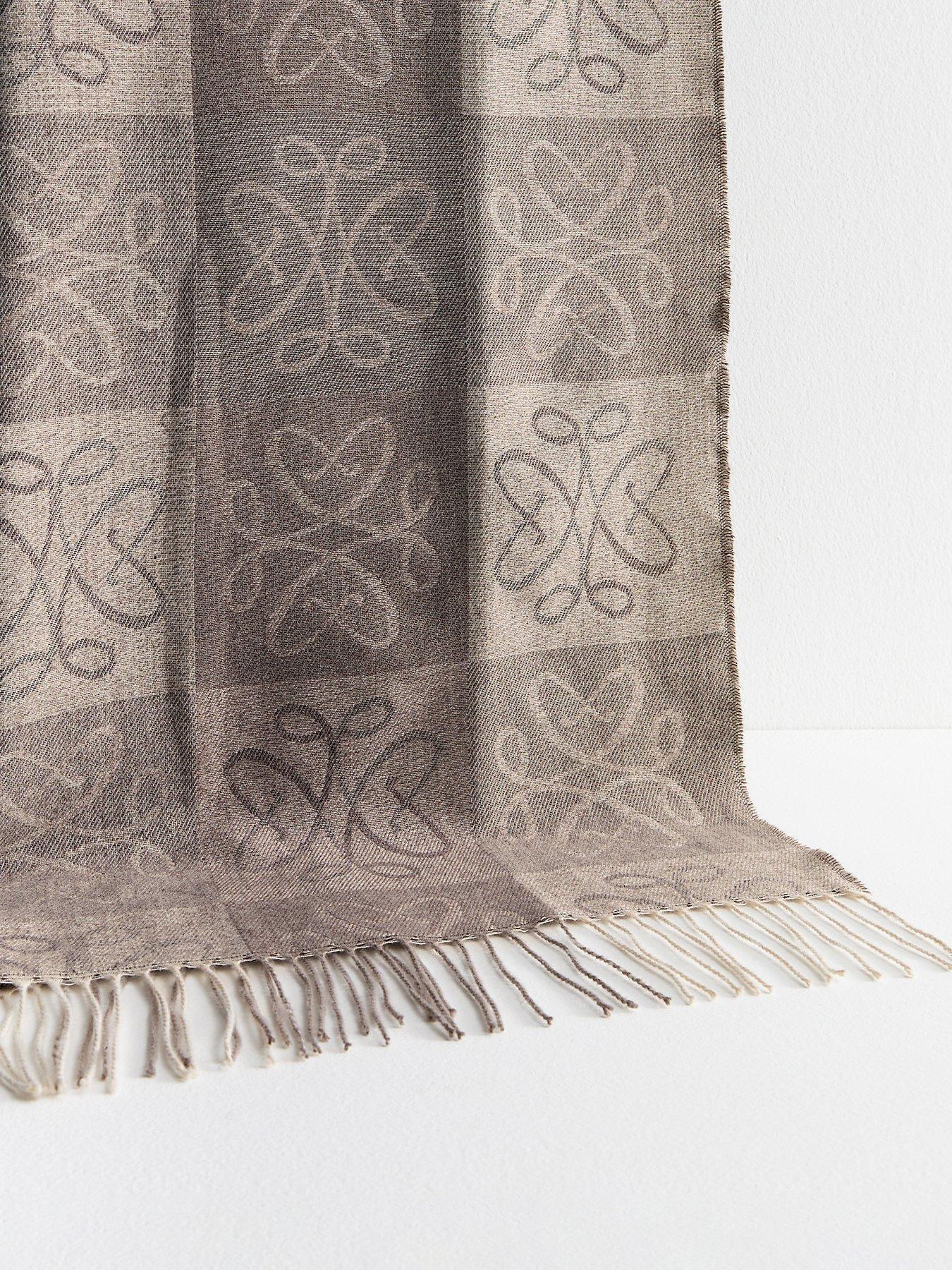  image of new-look-logo-monogram-block-scarf-black