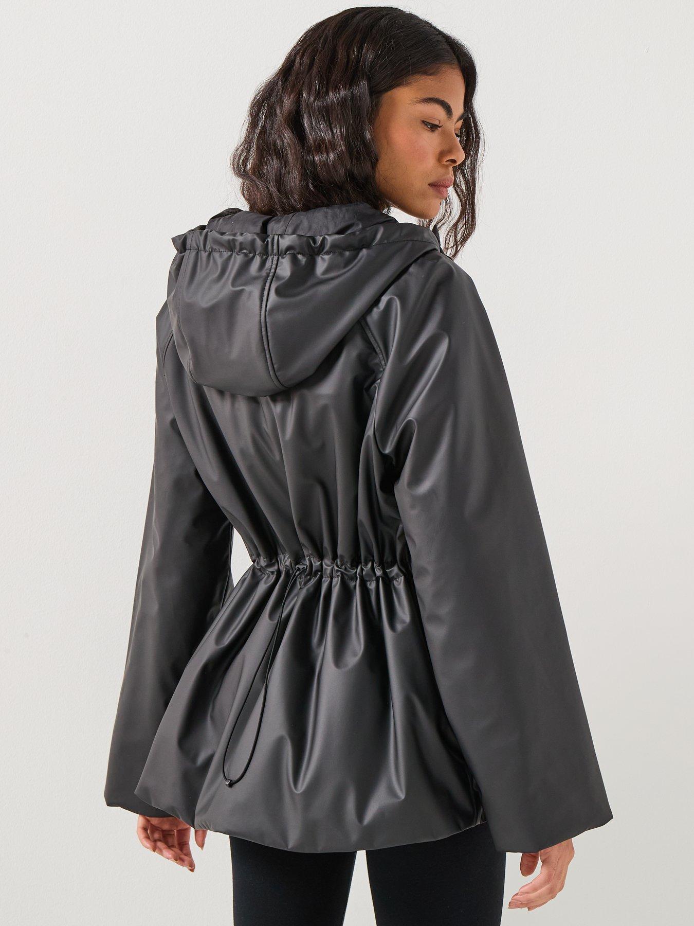  image of barbour-international-jourdaine-showerproof-jacket--black