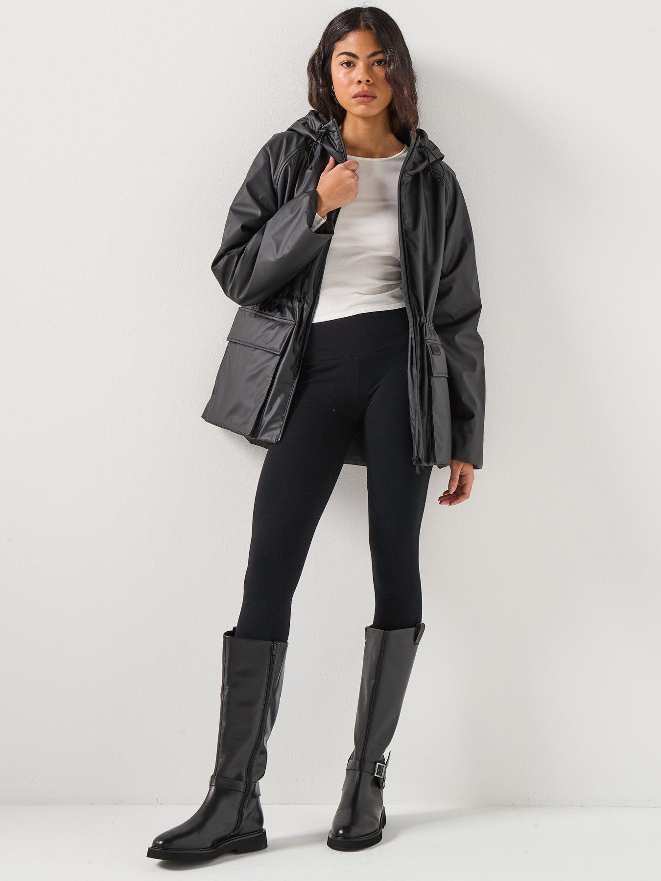  image of barbour-international-jourdaine-showerproof-jacket--black