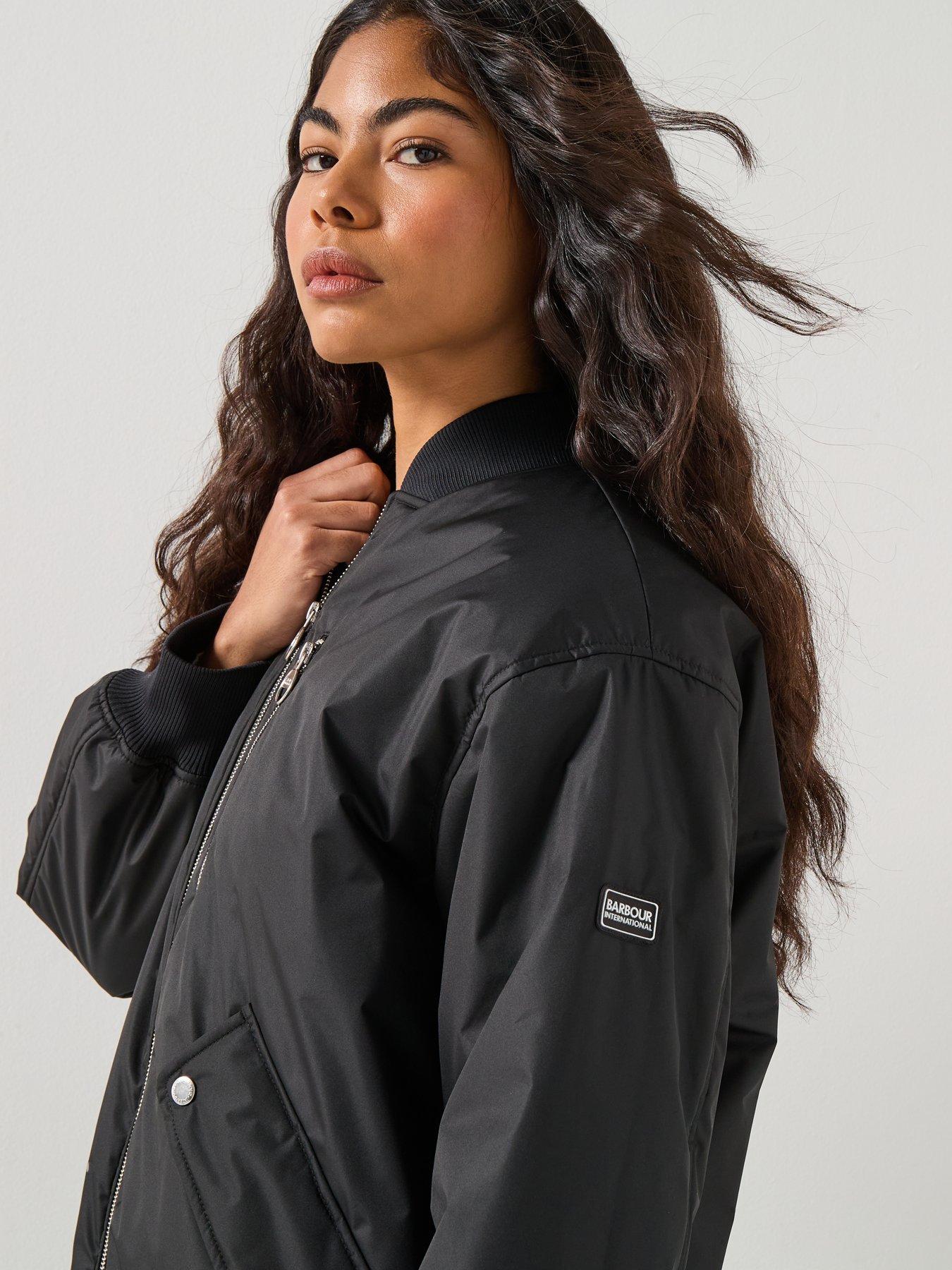  image of barbour-international-bintl-kuala-showerproof-jacket--black