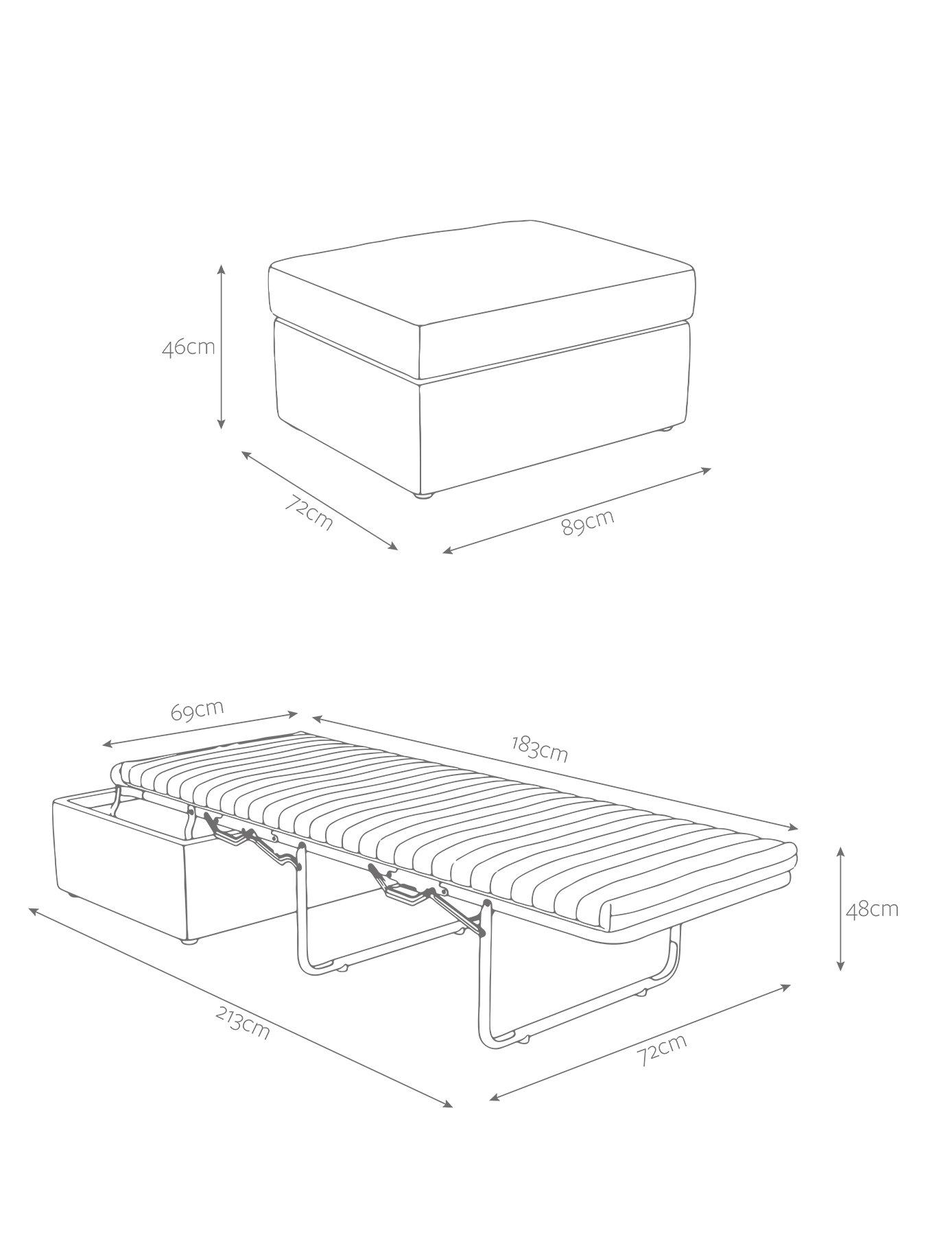 Image 7 of 8 of Jaybe Footstool Sofabed