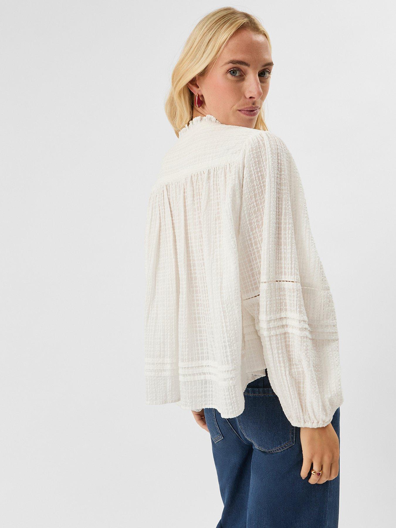 stillFront image of accessorize-woven-cotton-blouse-white