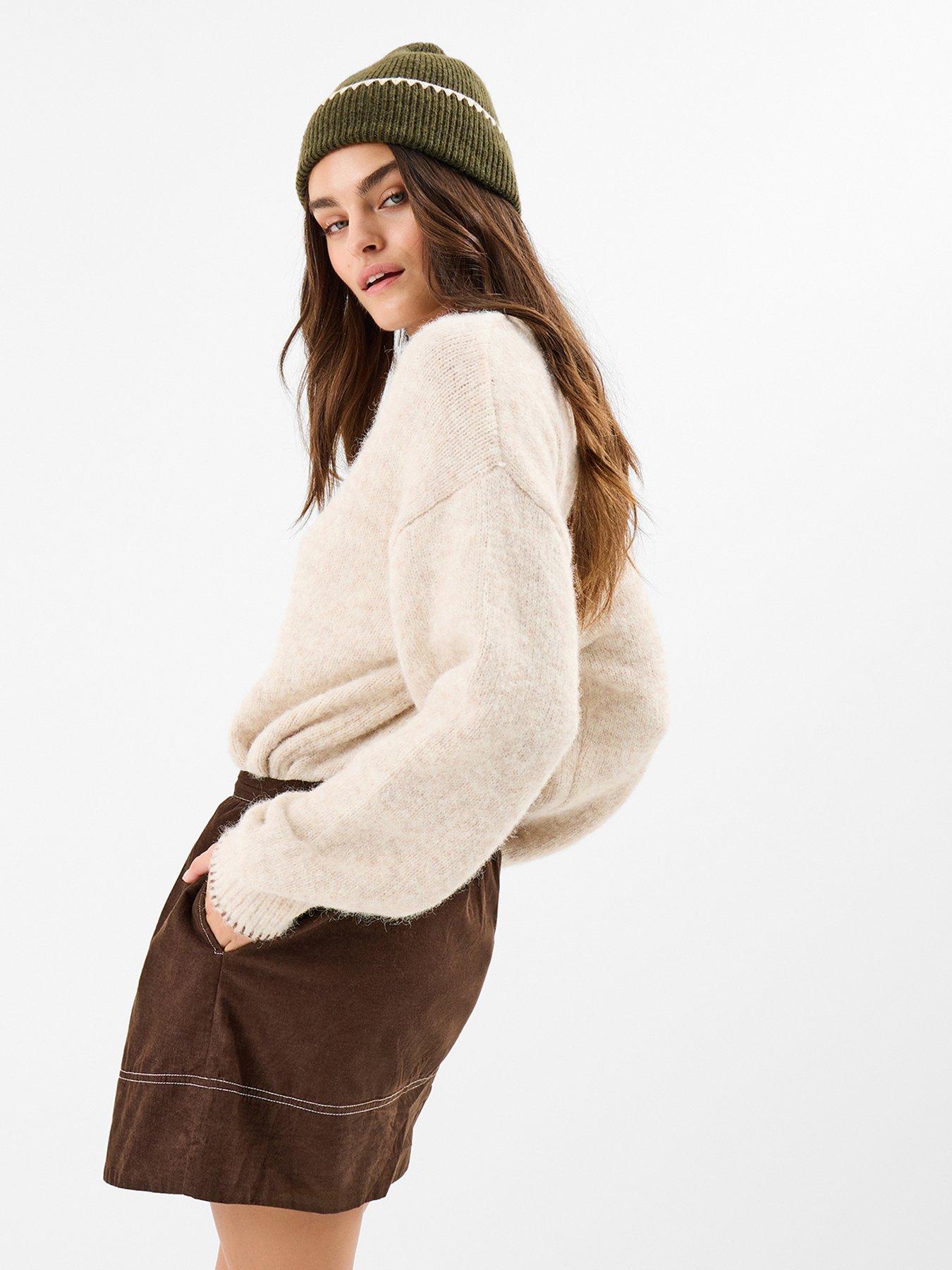 Image 2 of 5 of Accessorize Cord Mini Skirt - Brown