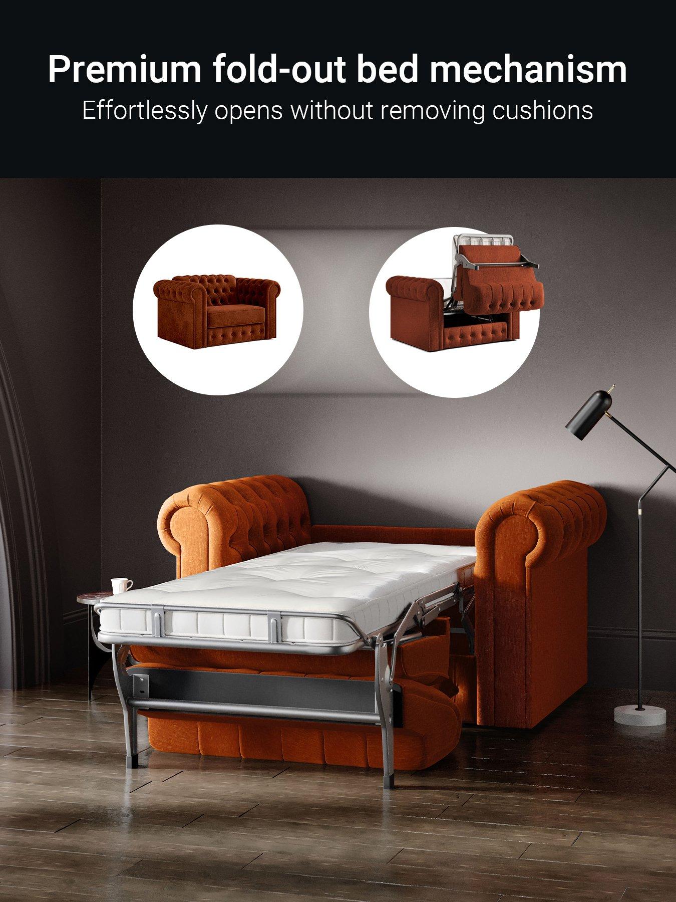 Image 3 of 8 of Jaybe Chesterfield Snuggler Sofa Bed With E-sprung  Mattress