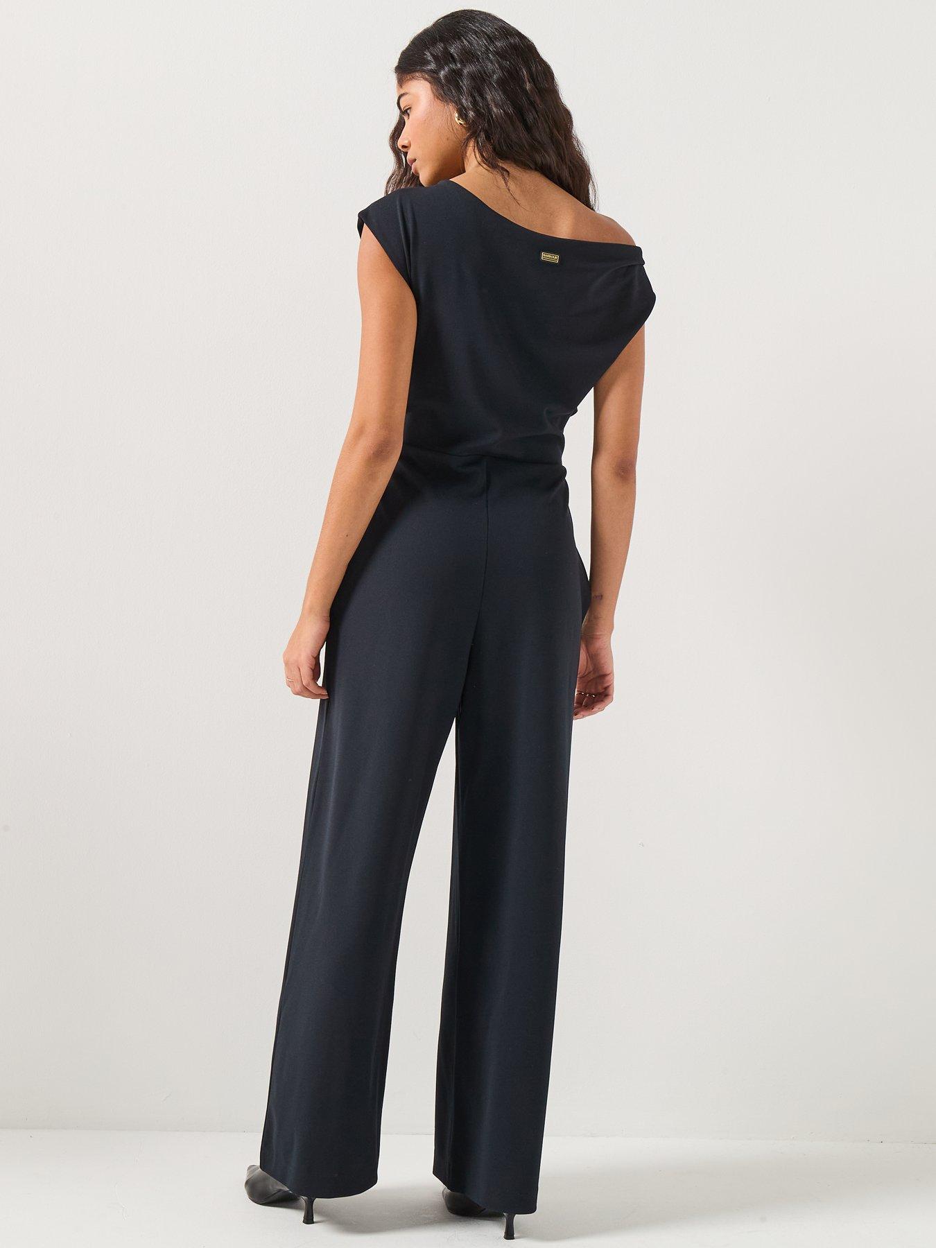  image of barbour-international-rae-jumpsuit--black